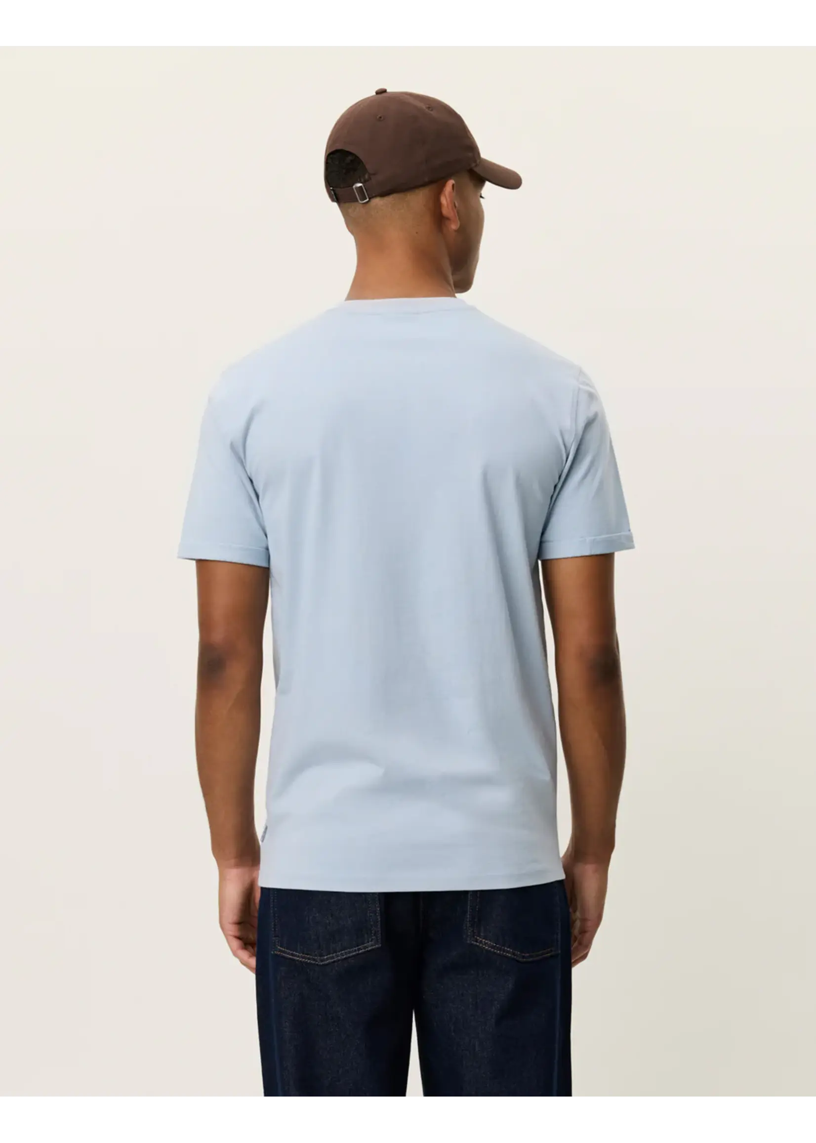 Les Deux Les Deux - Norregaard T-Shirt - Blauw