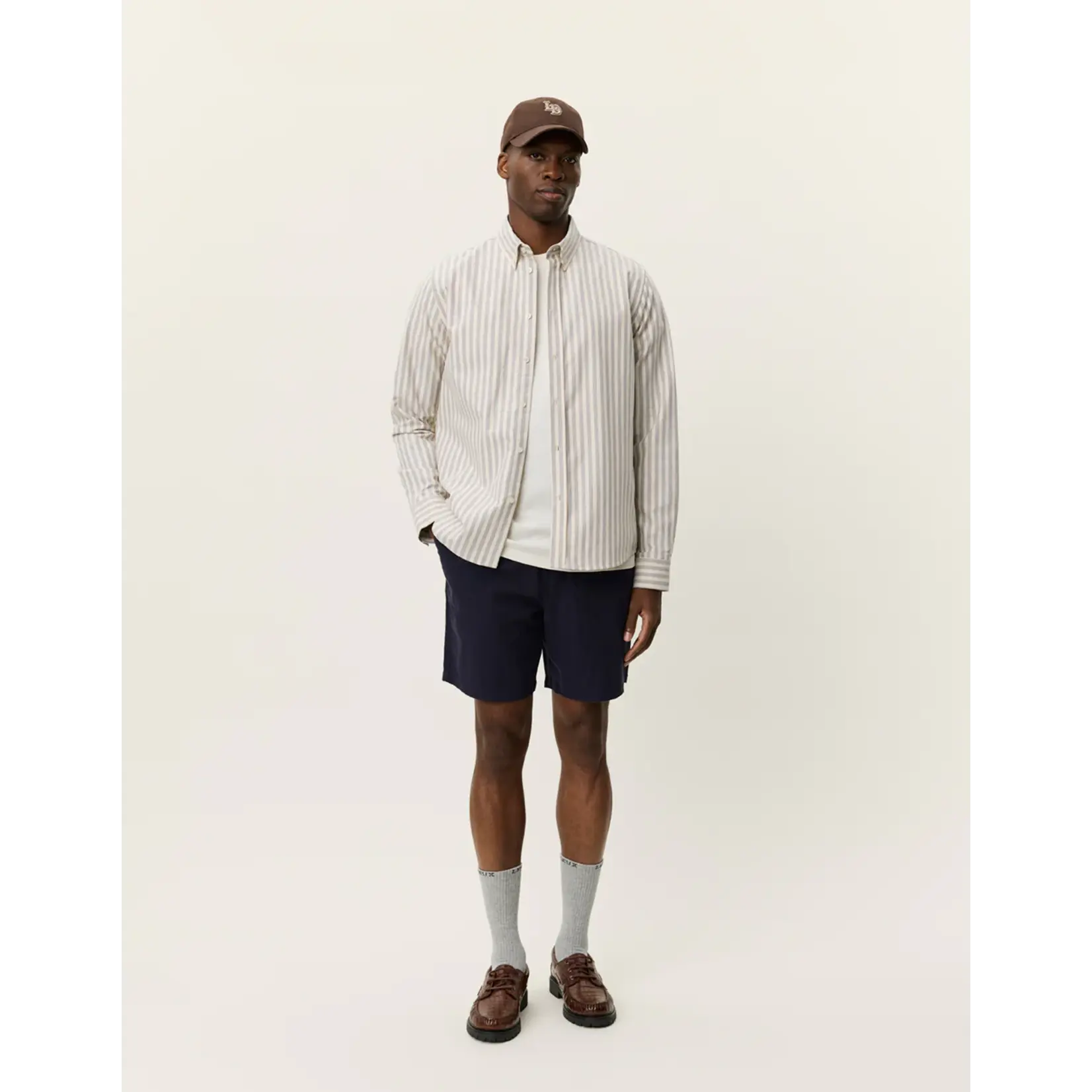 Les Deux Les Deux - Konrad Striped Oxford Shirt - Verschillende kleuren verkrijgbaar