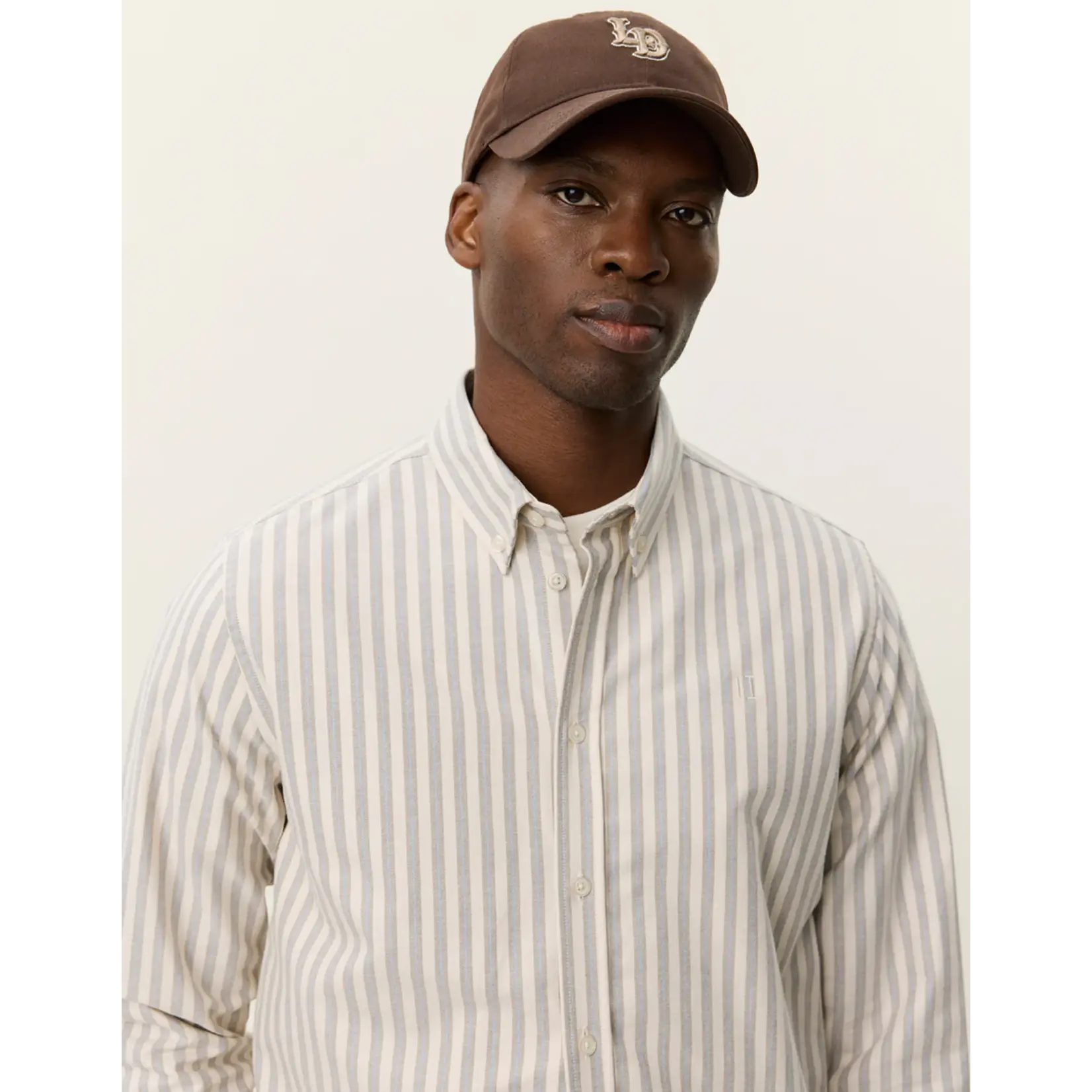 Les Deux Les Deux - Konrad Striped Oxford Shirt - Verschillende kleuren verkrijgbaar