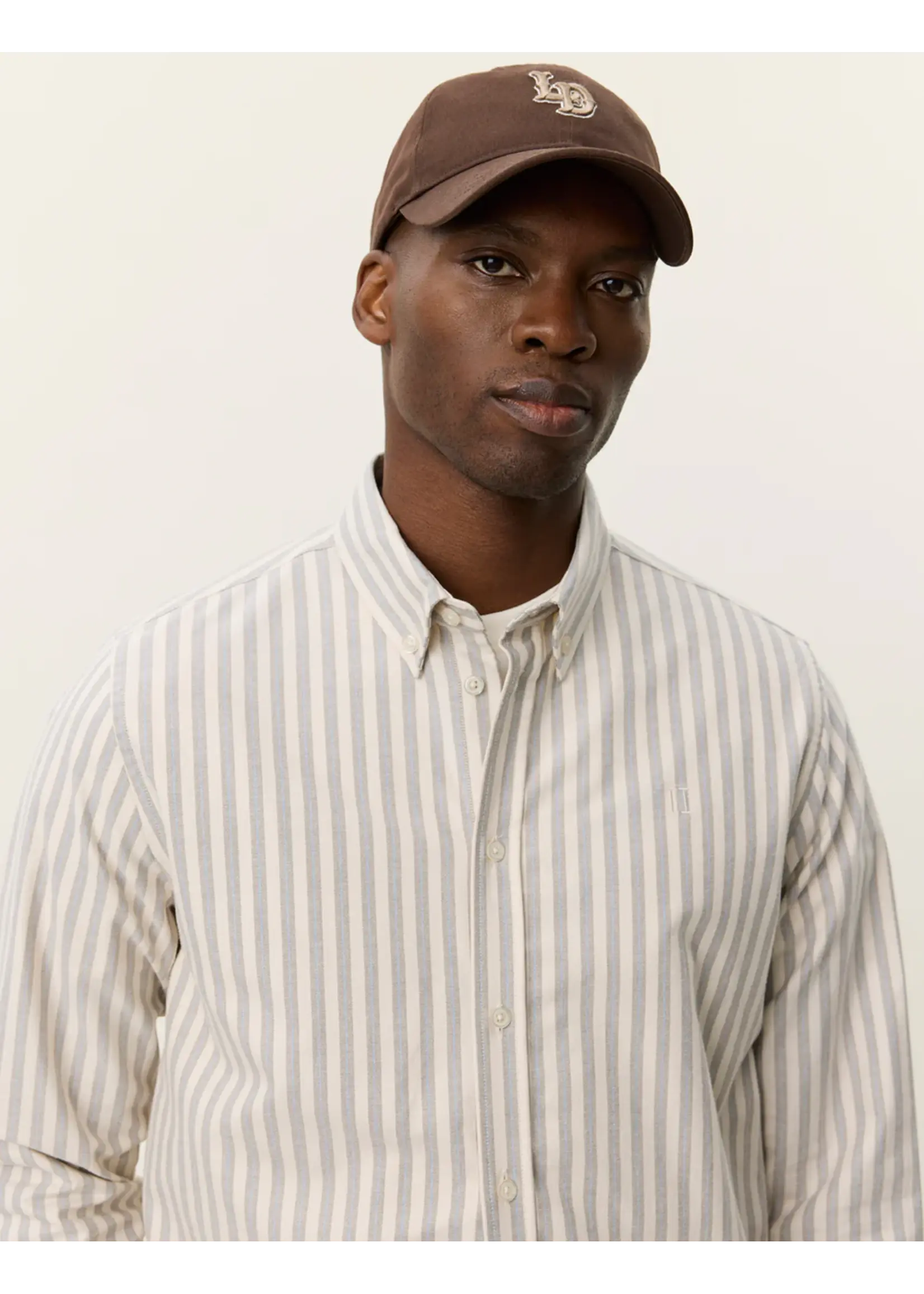 Les Deux Les Deux - Konrad Striped Oxford Shirt - Verschillende kleuren verkrijgbaar