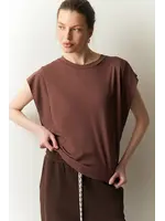 BSB BSB - Top  Wijde Mouw - Chocolade
