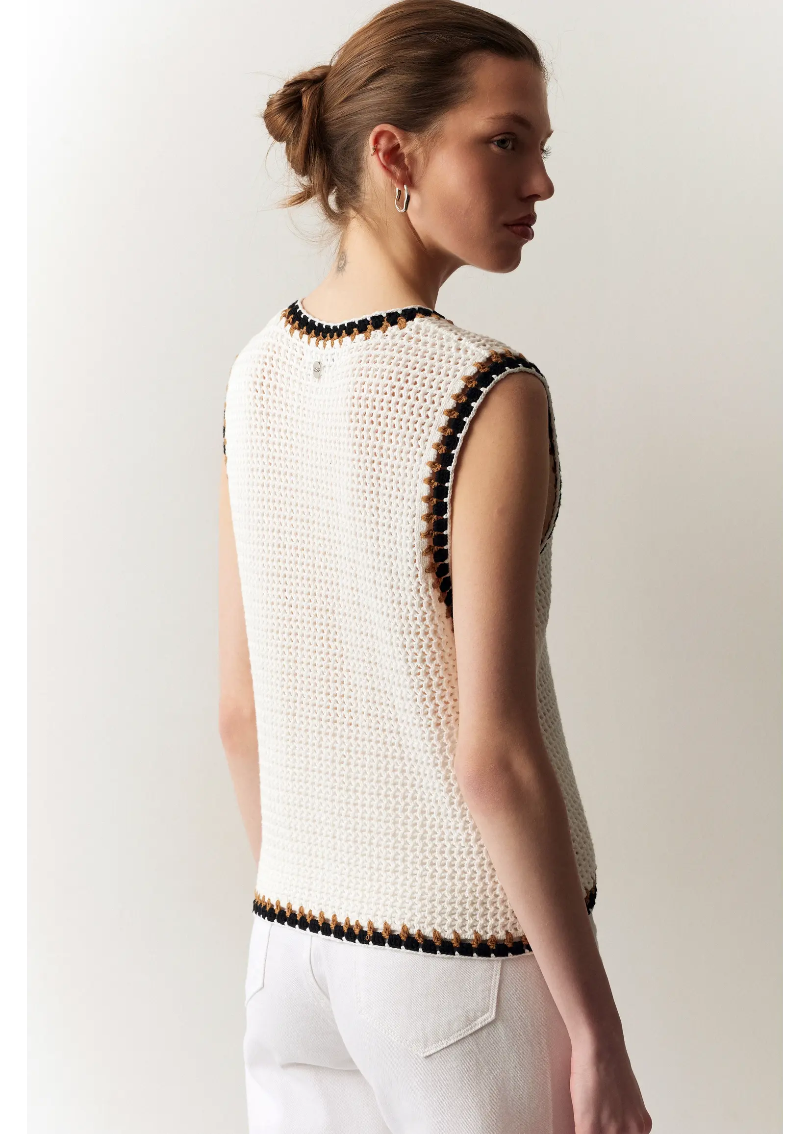 BSB BSB - Debardeur Gehaakt - Off White