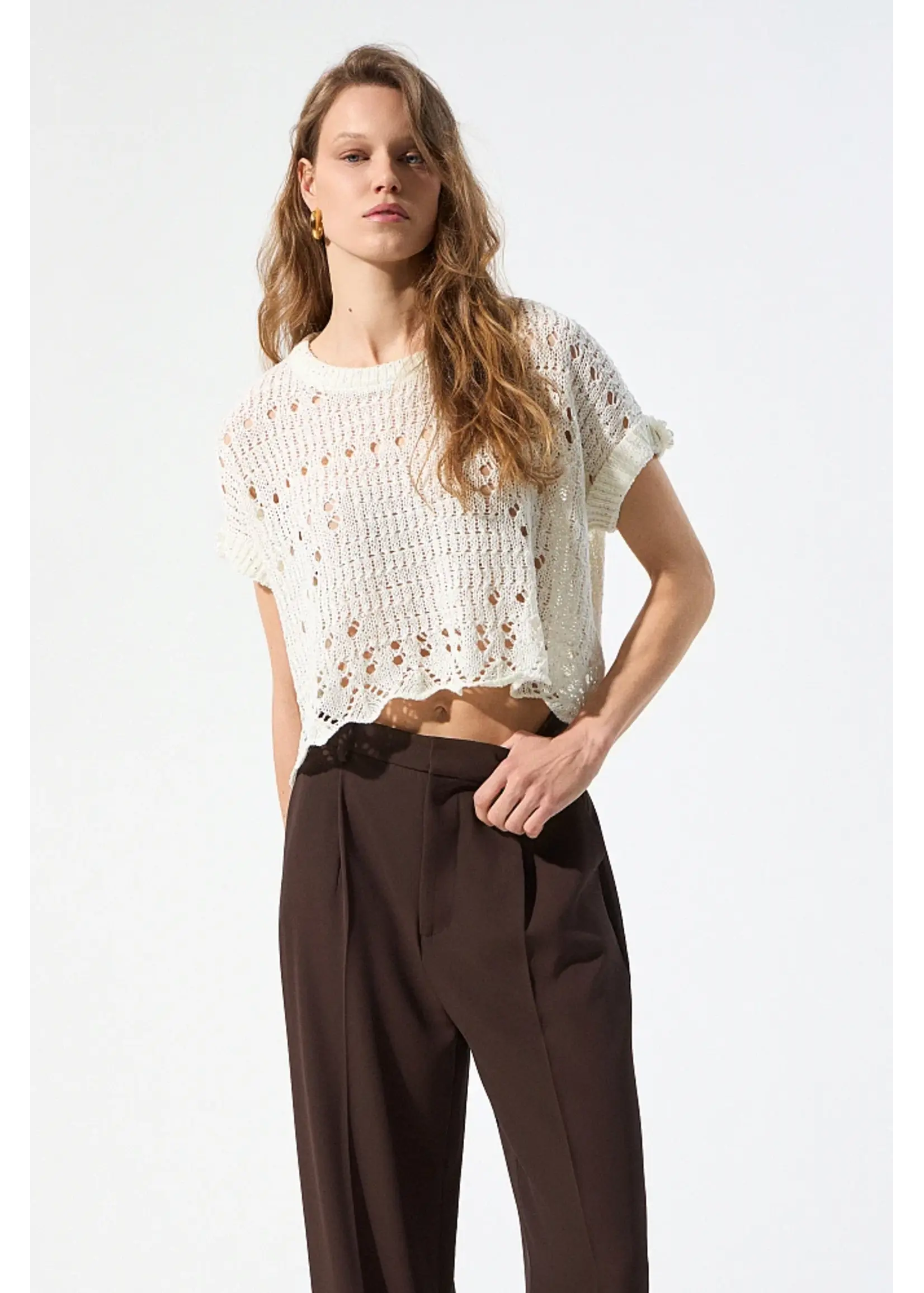 BSB BSB - Corchet Top - Wit