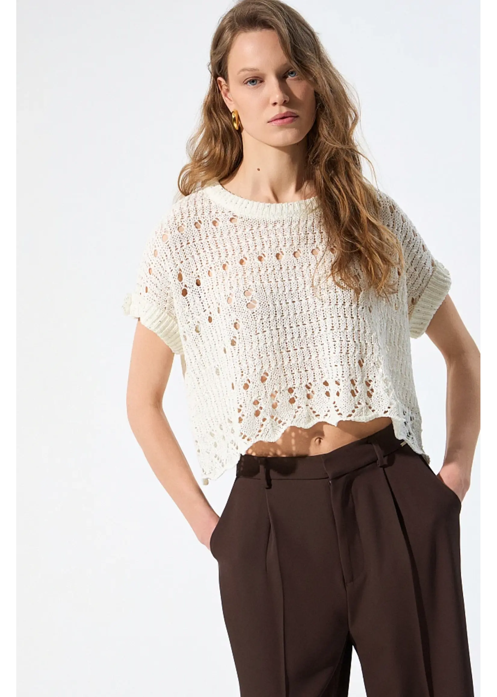 BSB BSB - Corchet Top - Wit