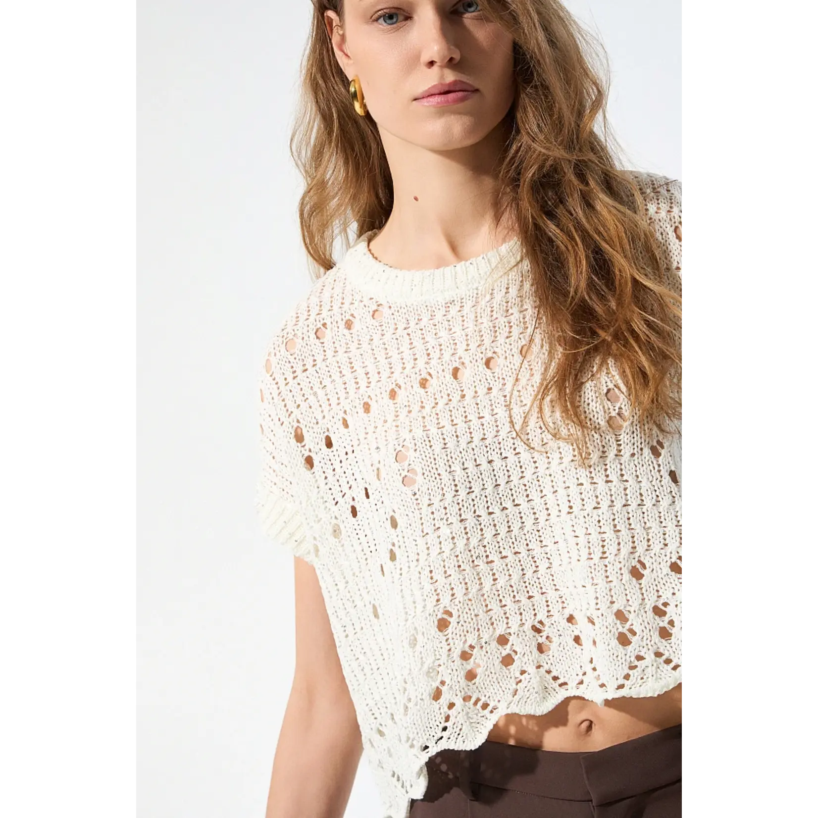 BSB BSB - Corchet Top - Wit