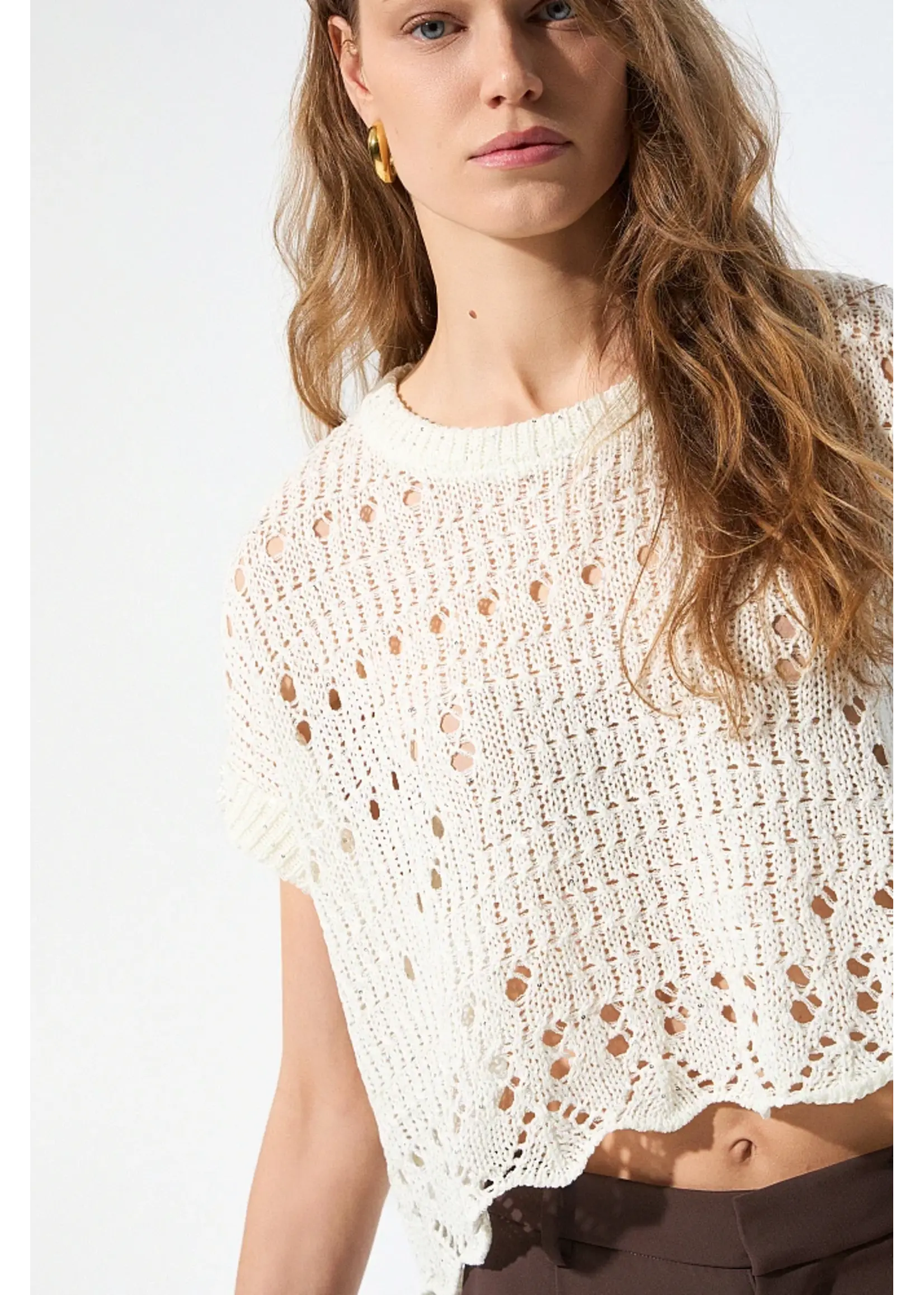 BSB BSB - Corchet Top - Wit