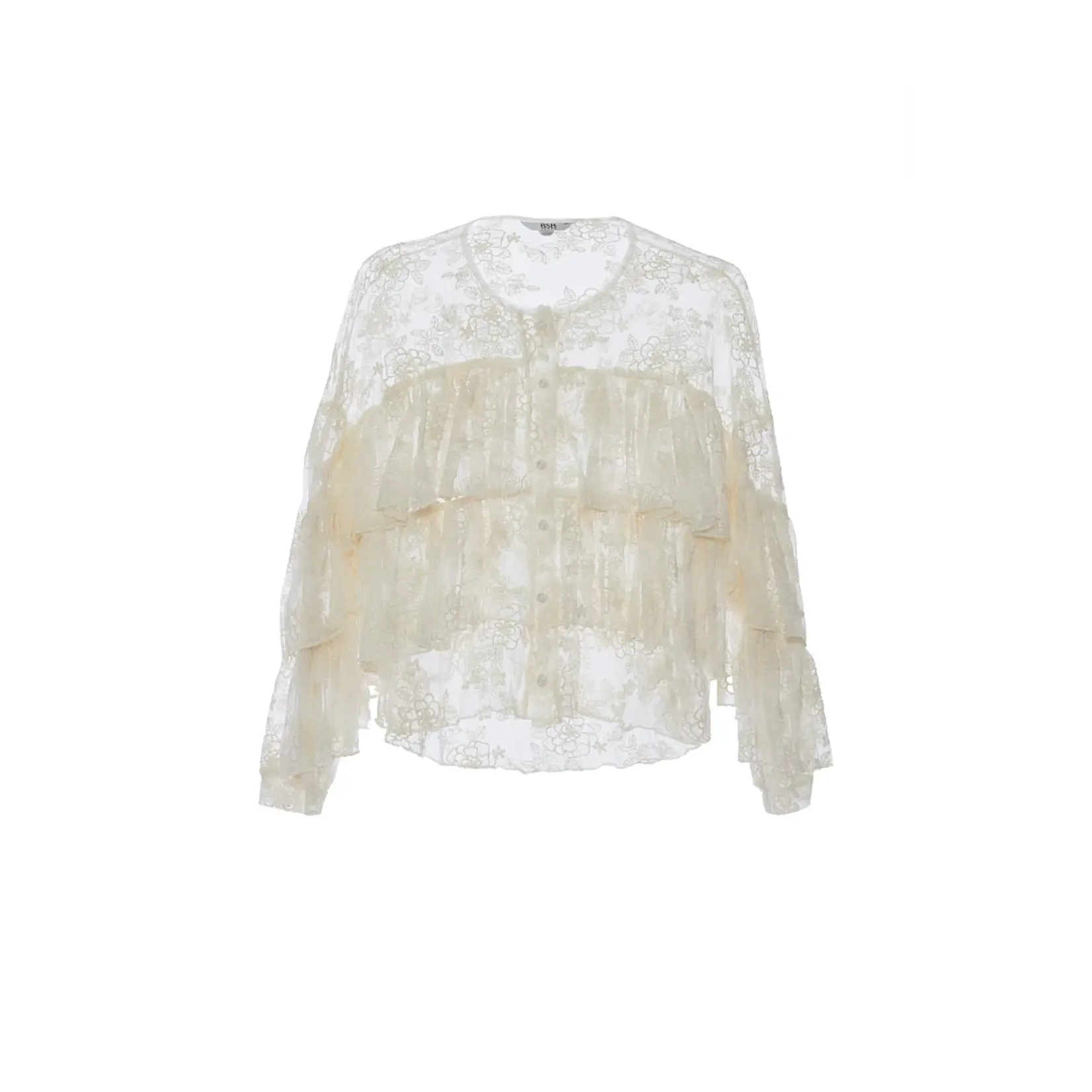 BSB BSB - Blouse met Kant - Vanille