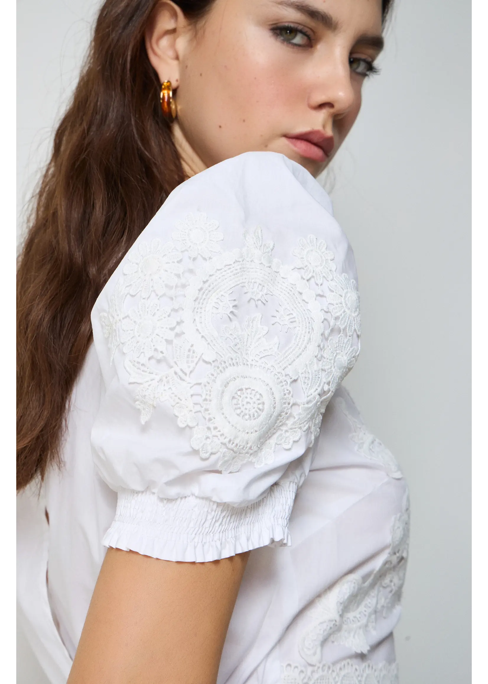 BSB BSB - Kant Blouse - Wit