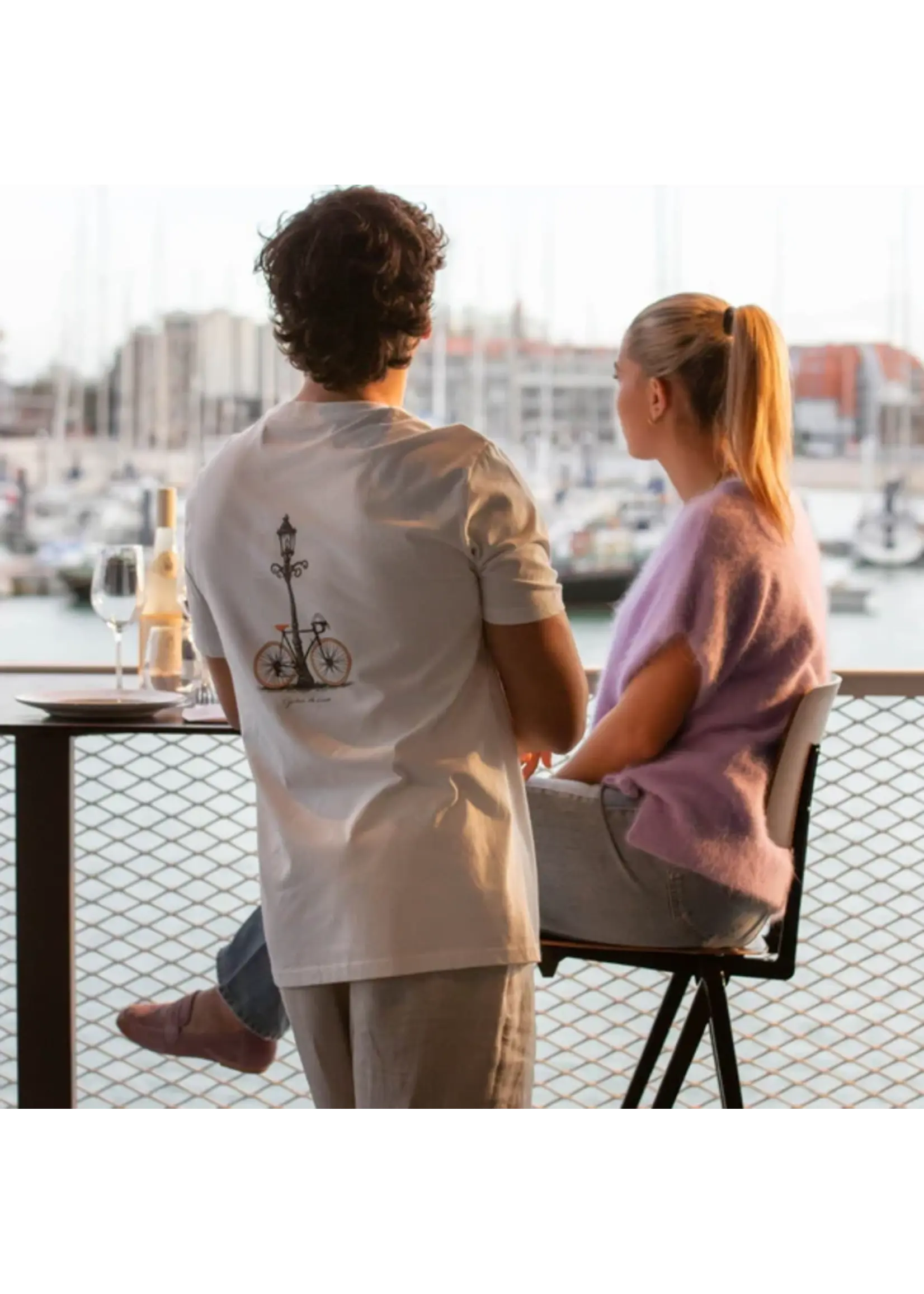 Cycleur de Luxe CDL - Pause & Pedal T-shirt - Wit