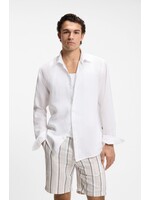 BOSS BOSS - Relegant Linnen Hemd - Wit