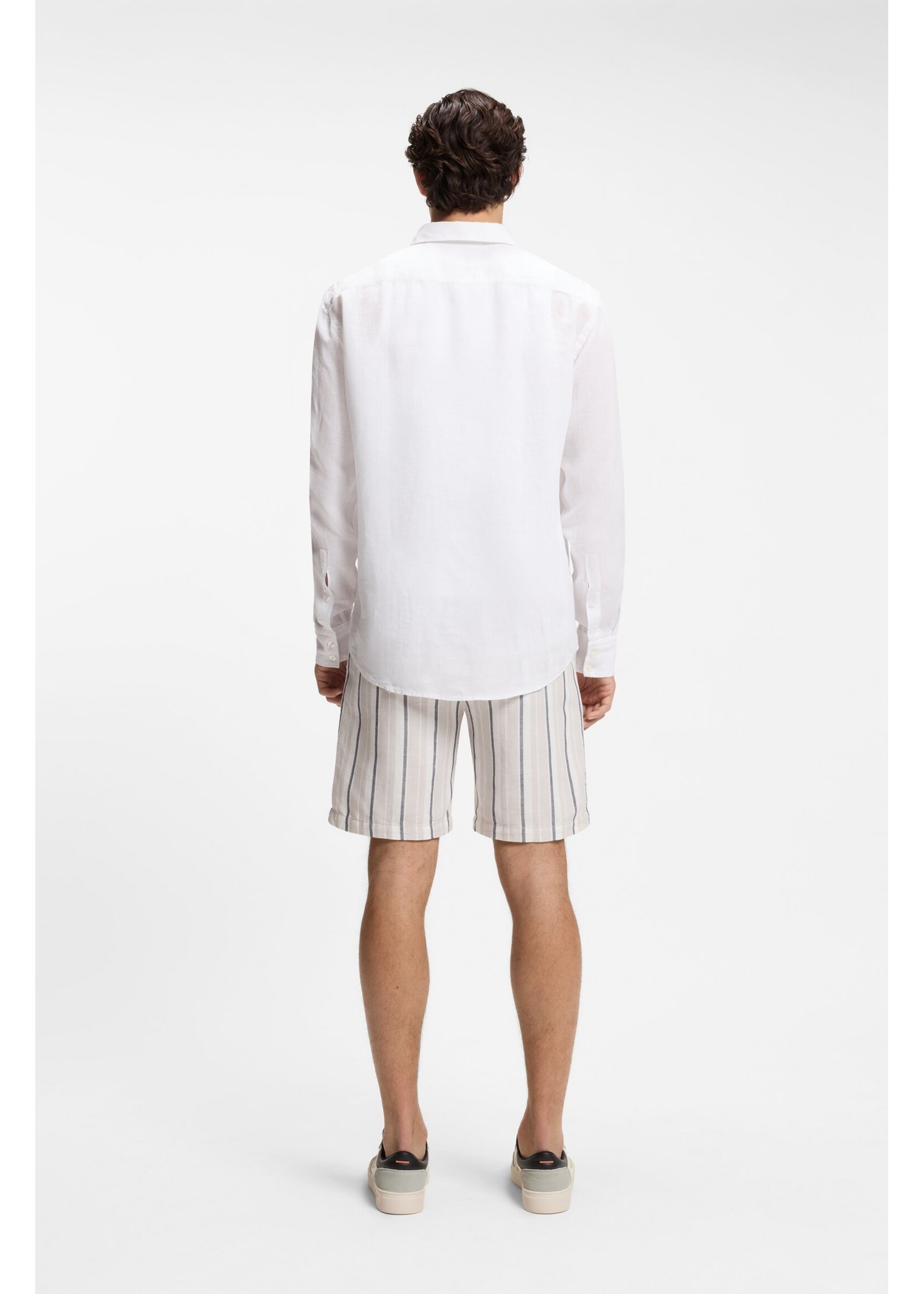 BOSS BOSS - Relegant Linnen  Hemd - Wit