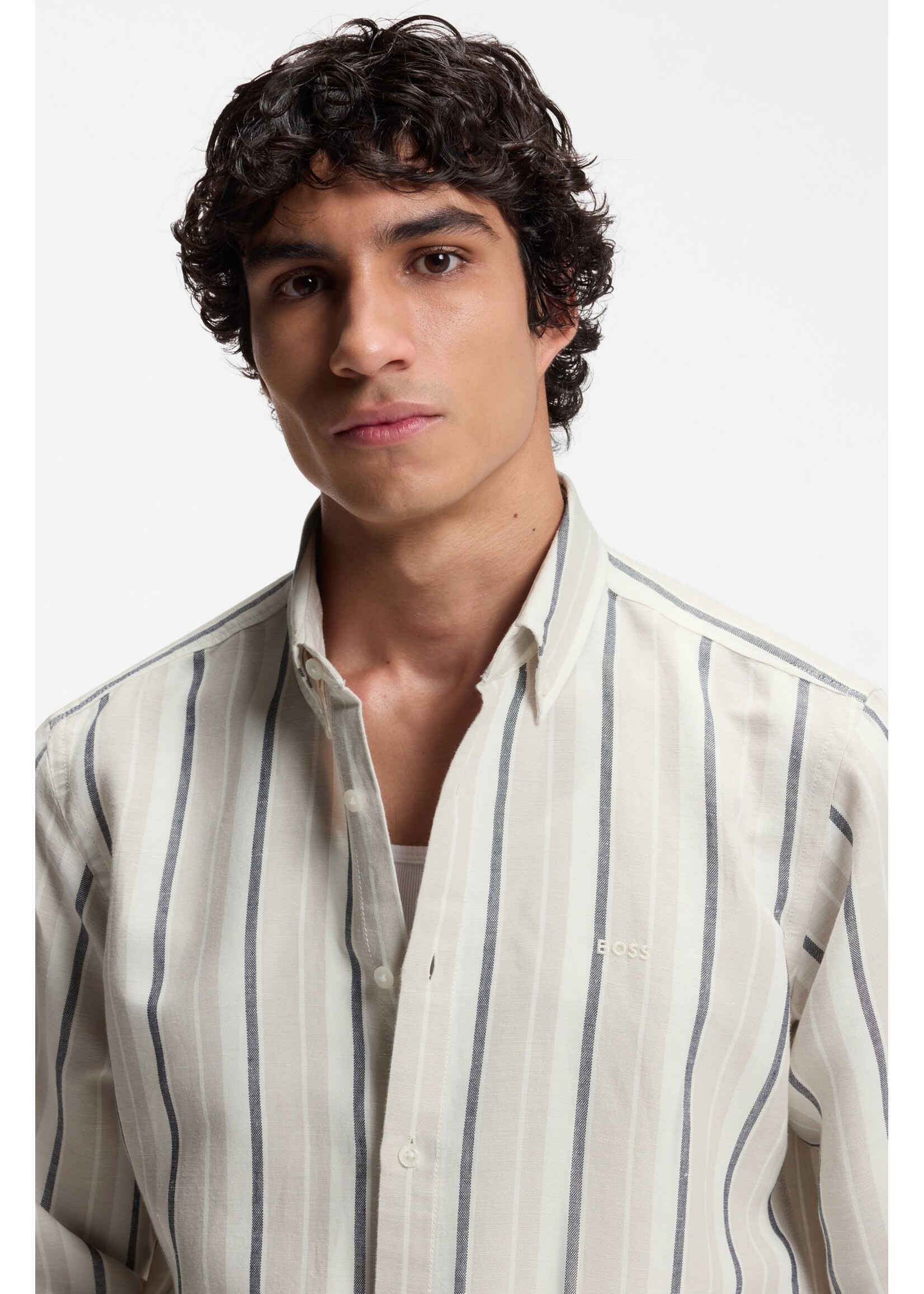 BOSS BOSS - Ricoplus Hemd - Grijs