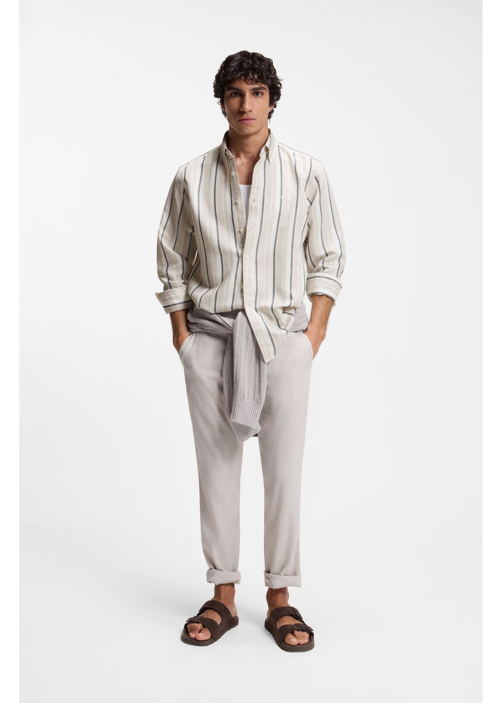 BOSS BOSS - Ricoplus Hemd - Grijs