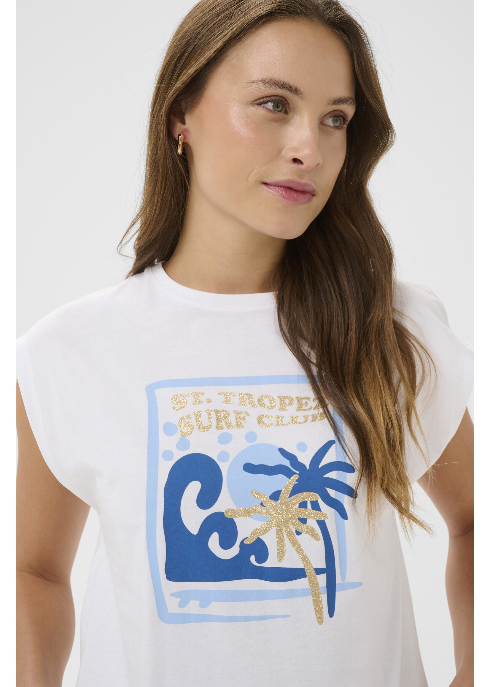 Saint Tropez Saint Tropez - RiccaSZ T-Shirt - Wit