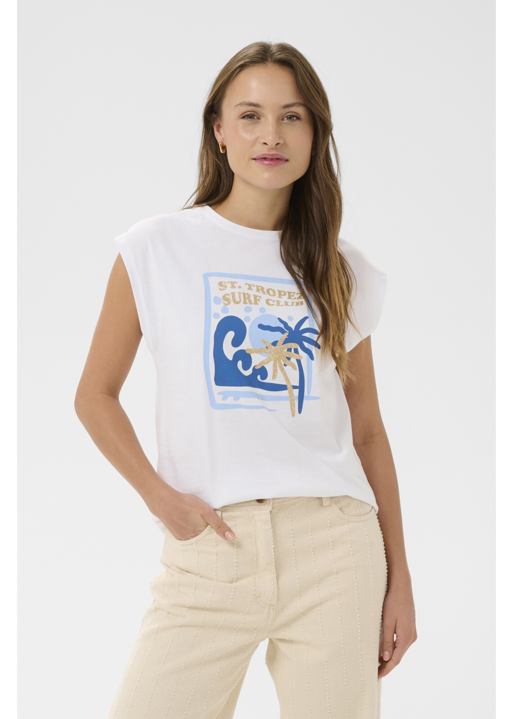 Saint Tropez Saint Tropez - RiccaSZ T-Shirt - Wit