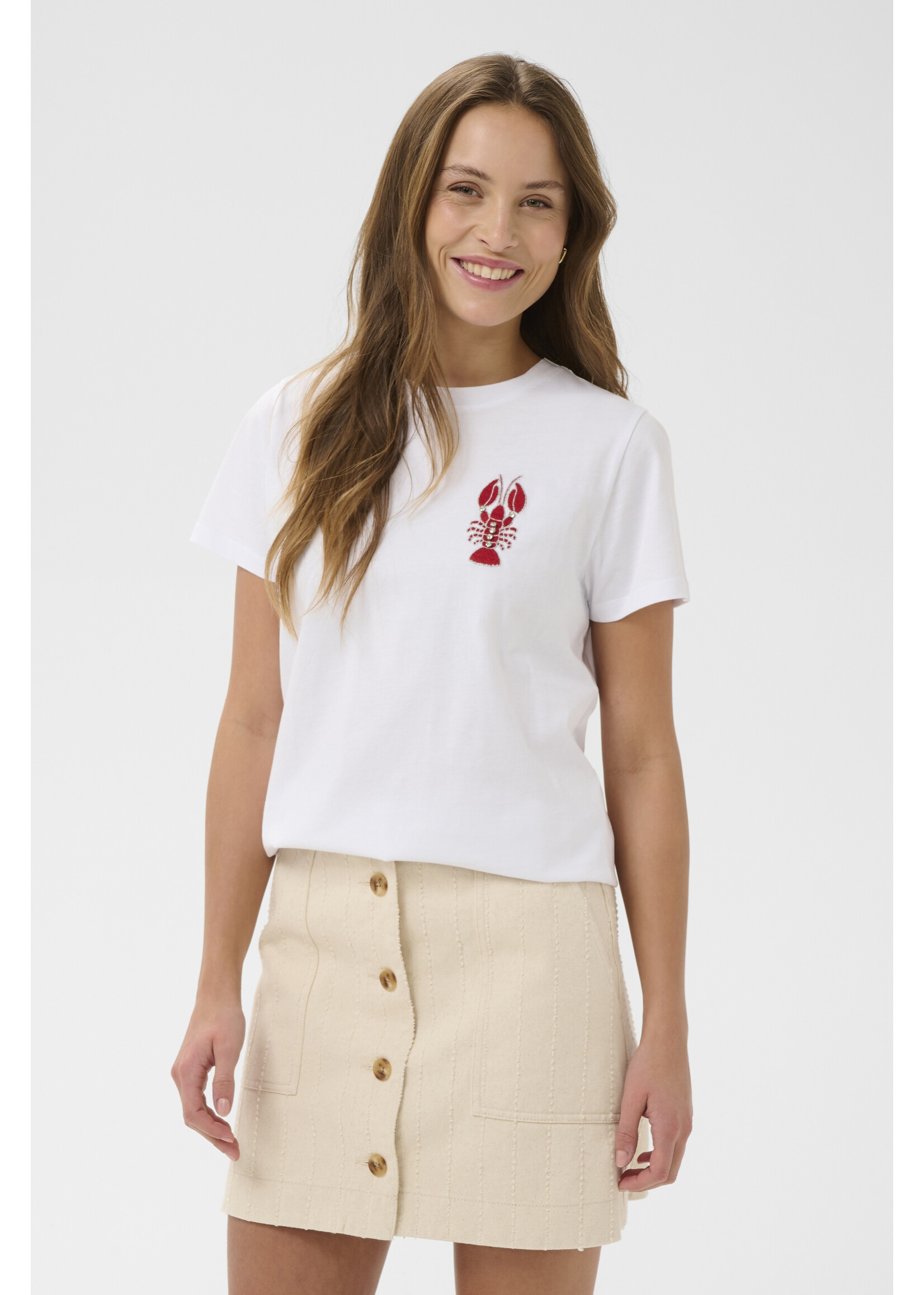 Saint Tropez Saint Tropez - ReannaSZ T-Shirt - Wit