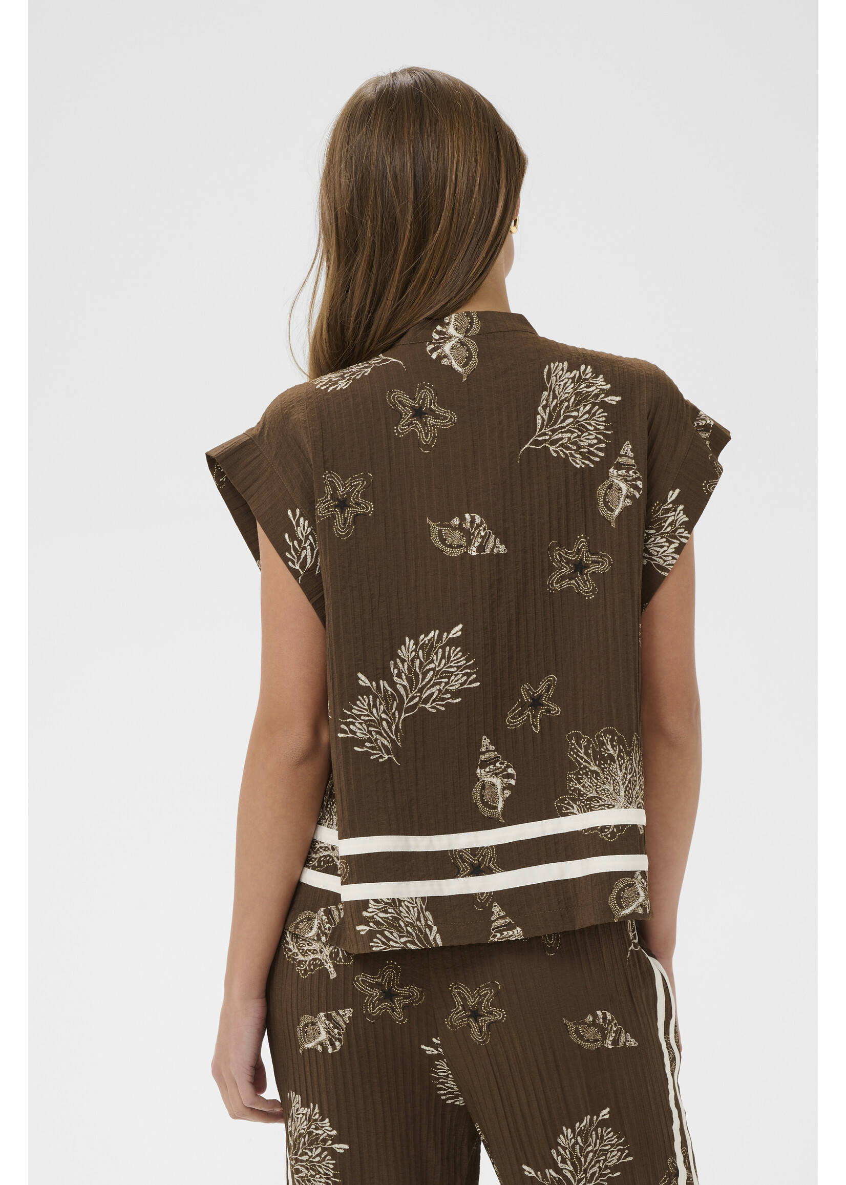 Saint Tropez Saint Tropez - RosashellSZ Blouse - Bruin