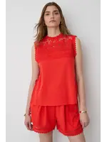 BSB BSB - Top met kant - Rood