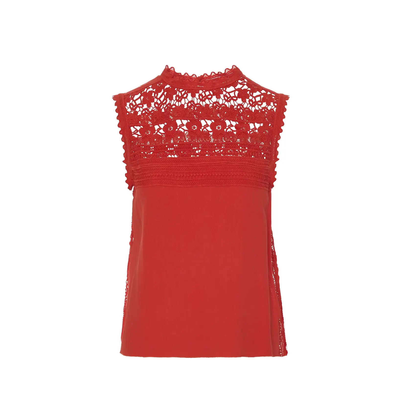 BSB BSB - Top met kant - Rood