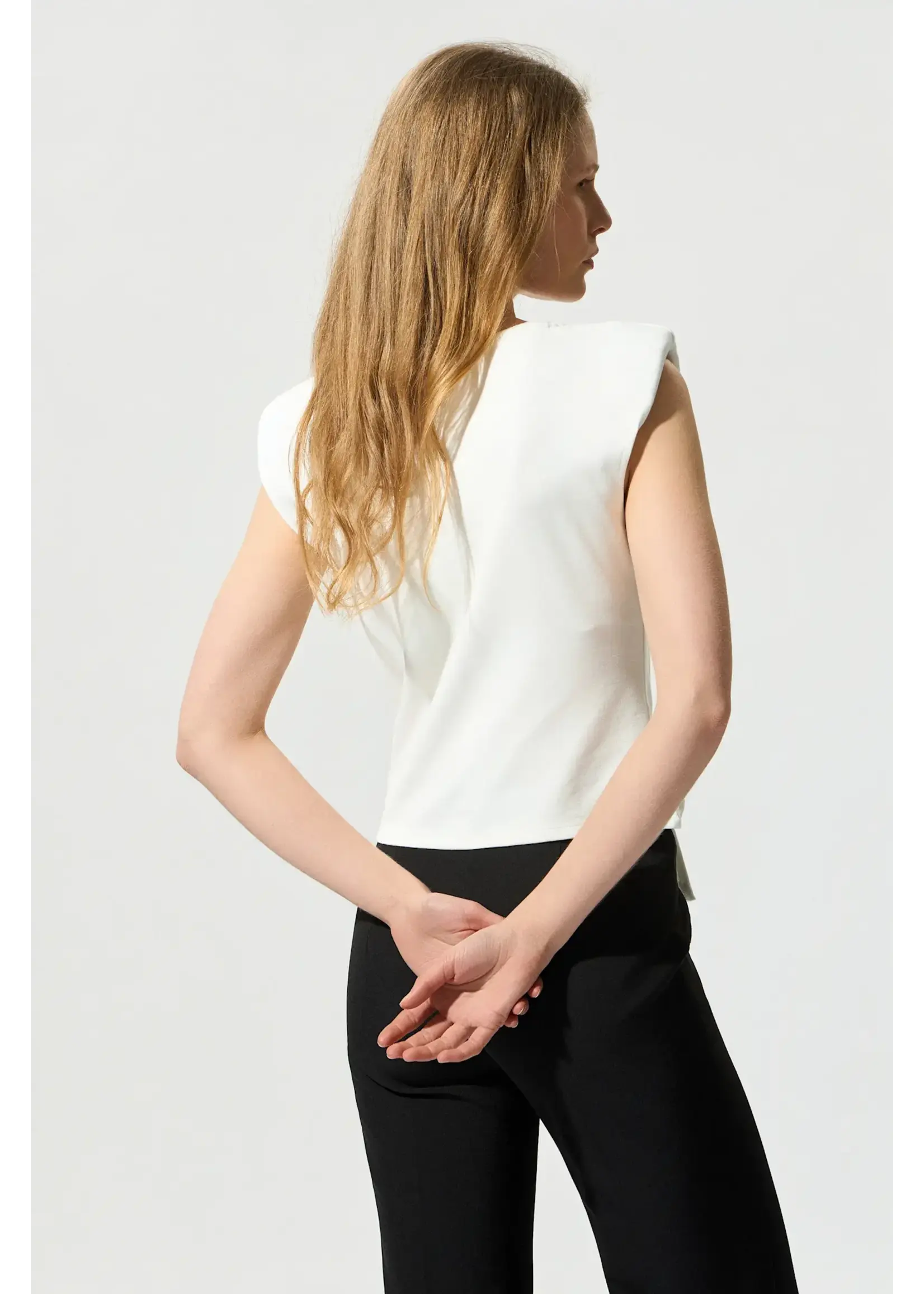 BSB BSB - Top met buckle - Off White