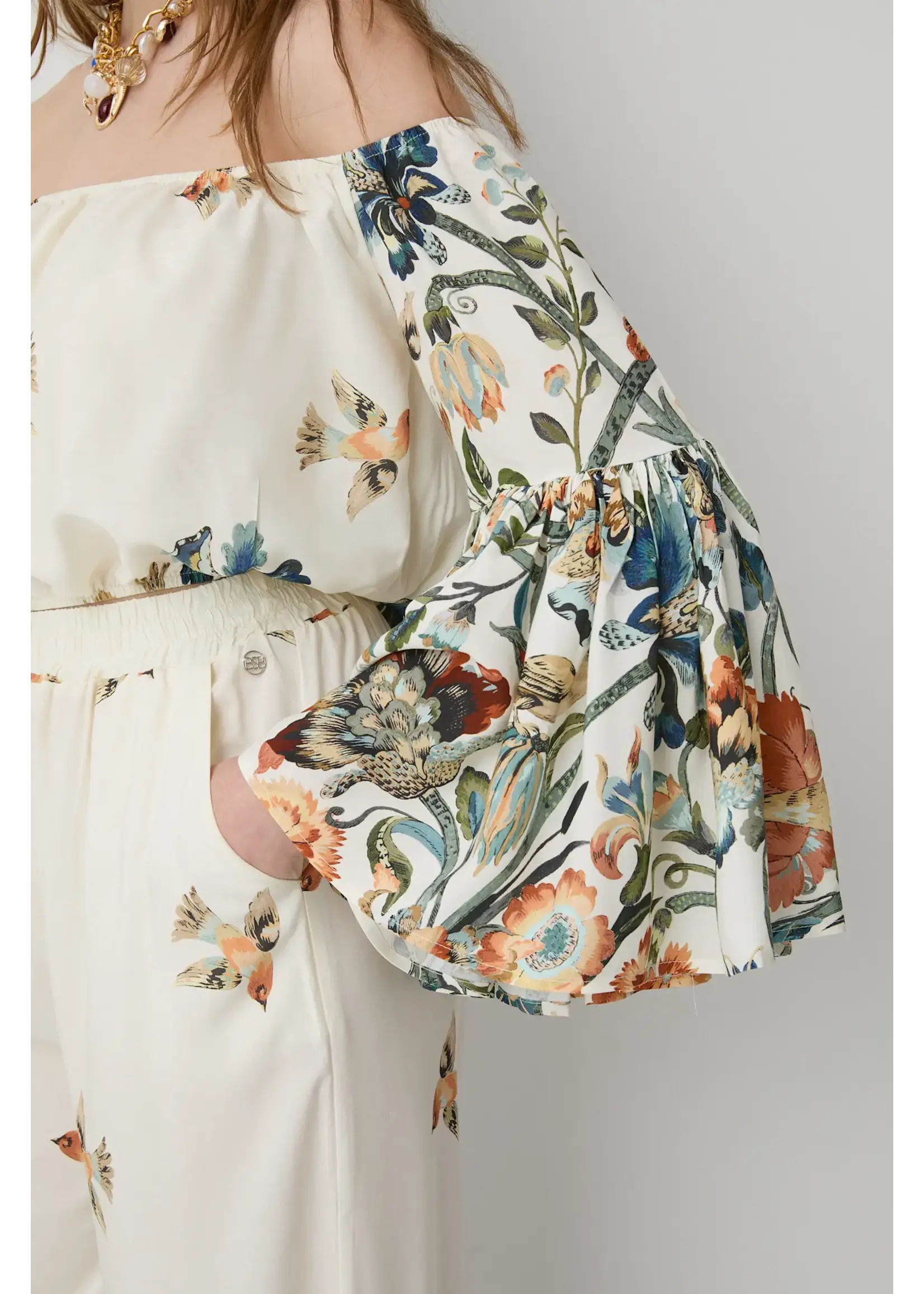 BSB BSB - Off-shoulder Blouse - Ivoor