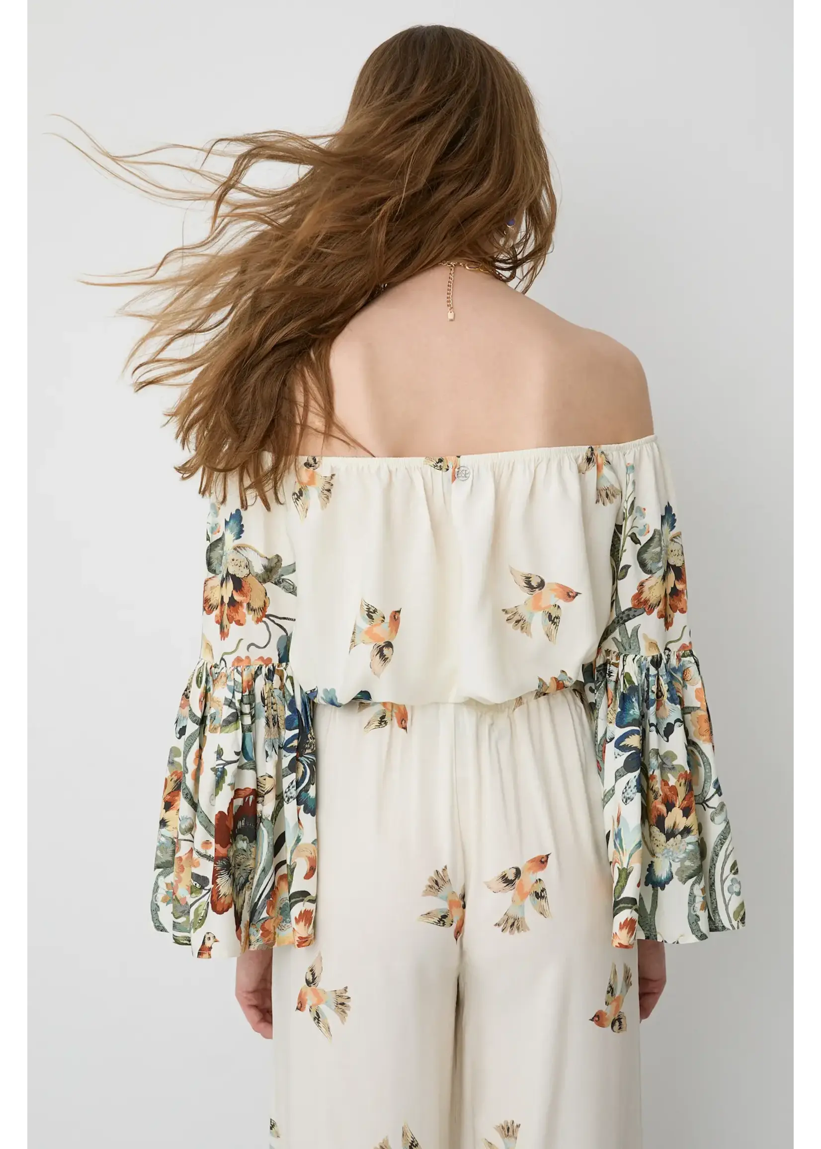 BSB BSB - Off-shoulder Blouse - Ivoor