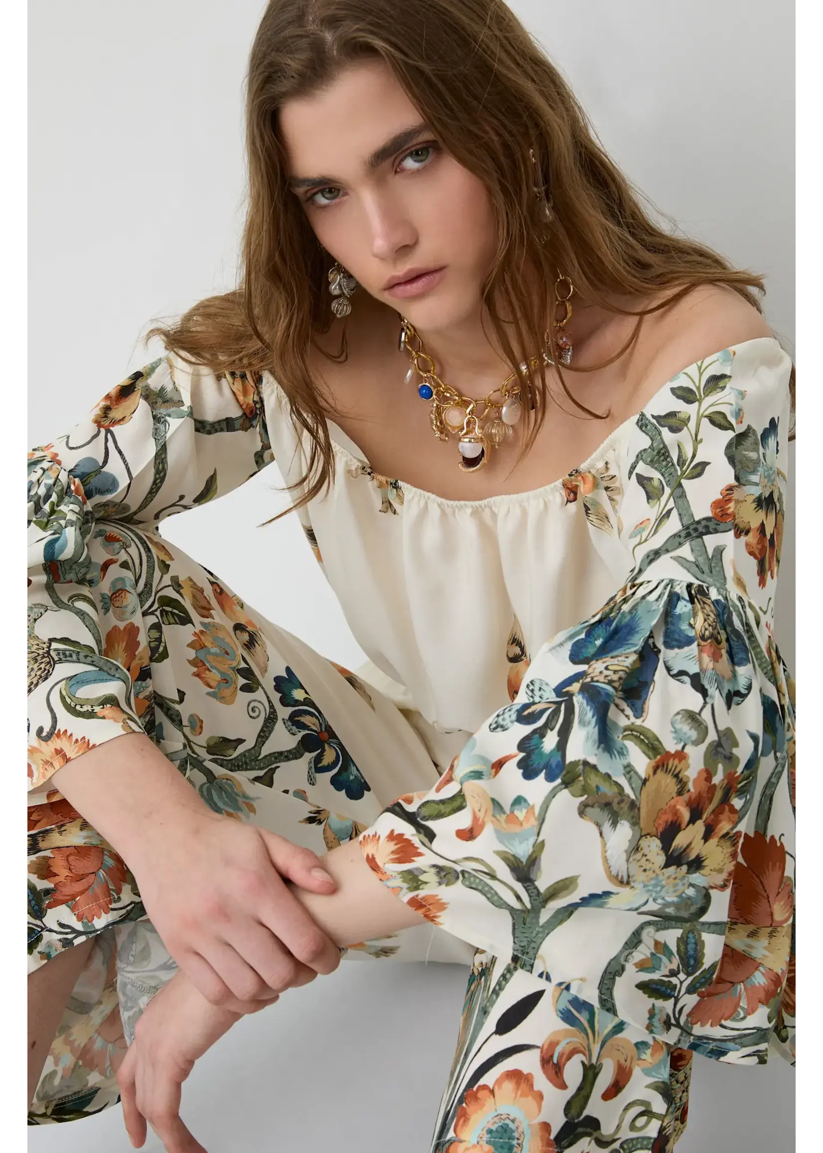 BSB BSB - Off-shoulder Blouse - Ivoor