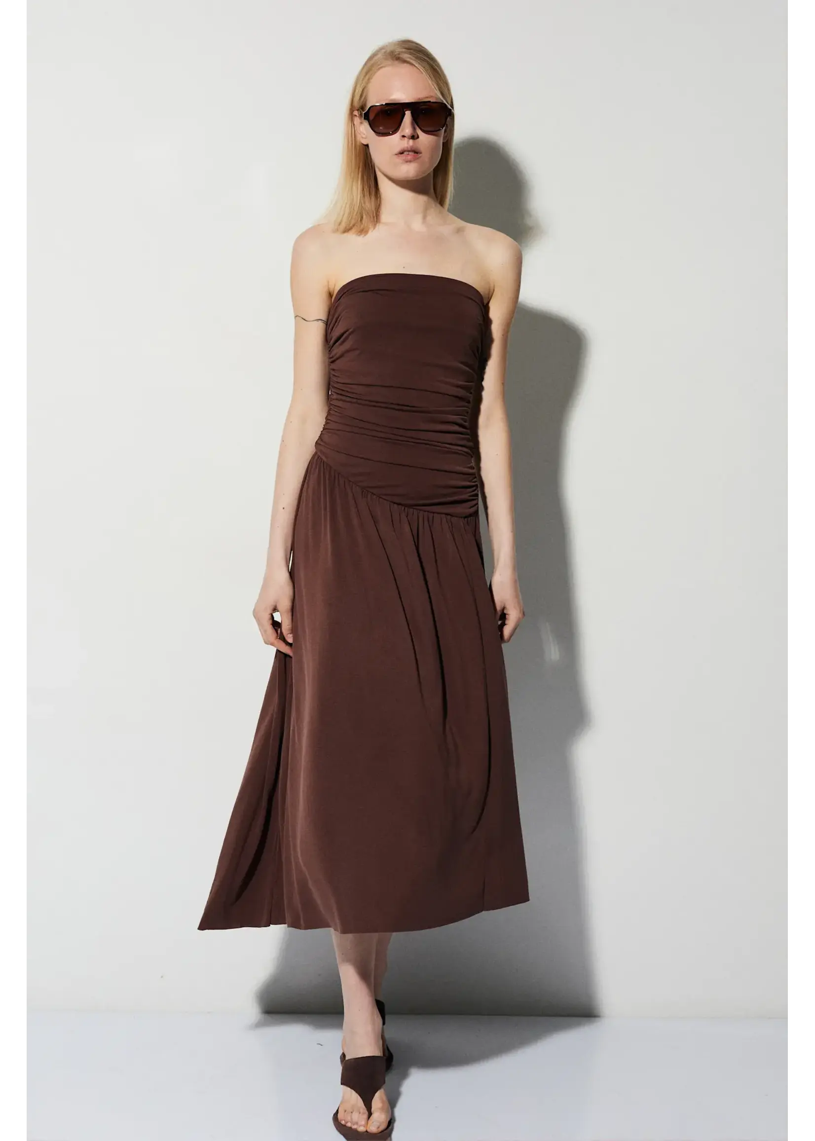 BSB BSB - Midi Jurk - Chocolade