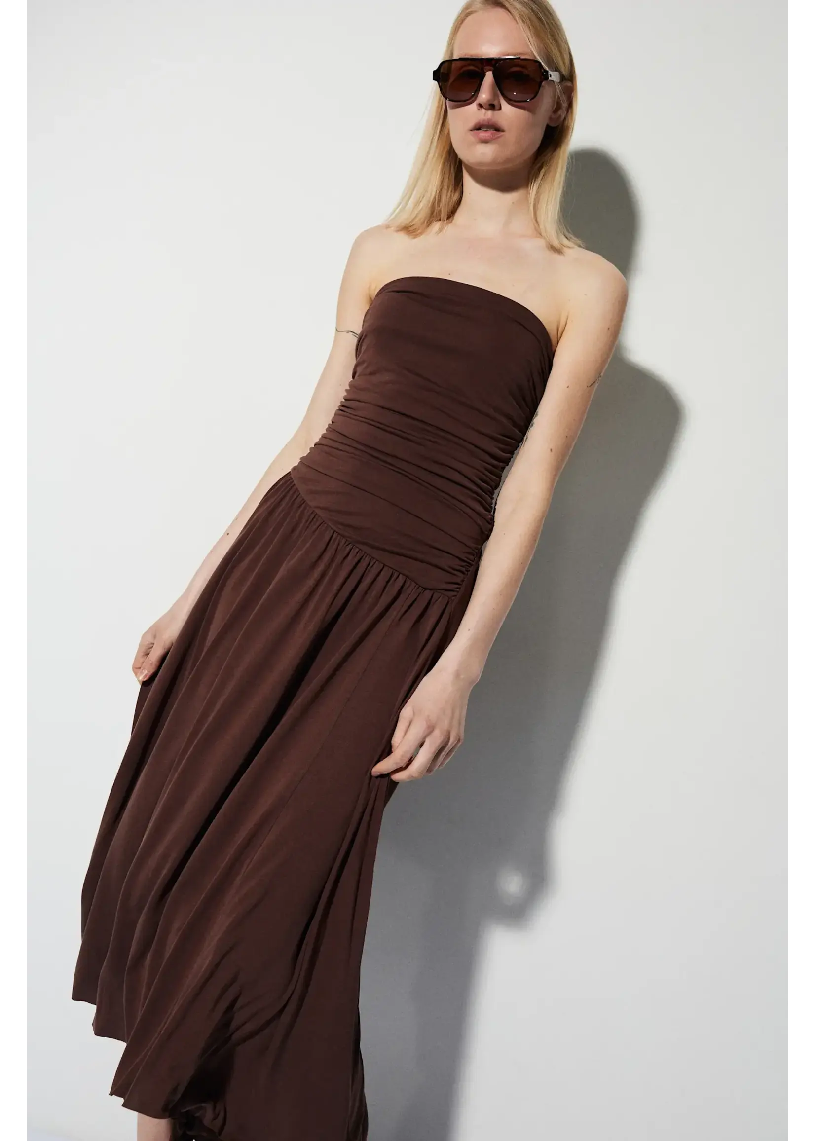 BSB BSB - Midi Jurk - Chocolade