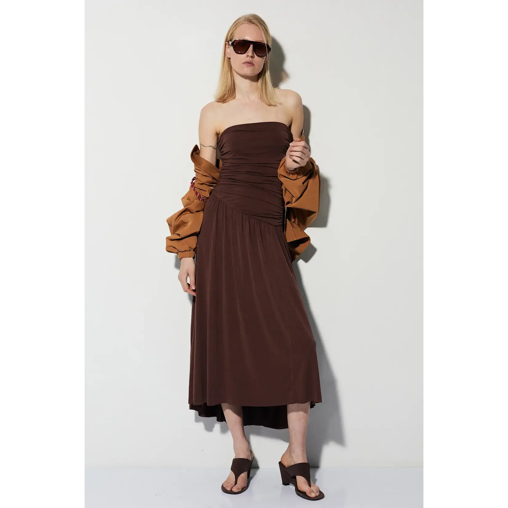BSB BSB - Midi Jurk - Chocolade
