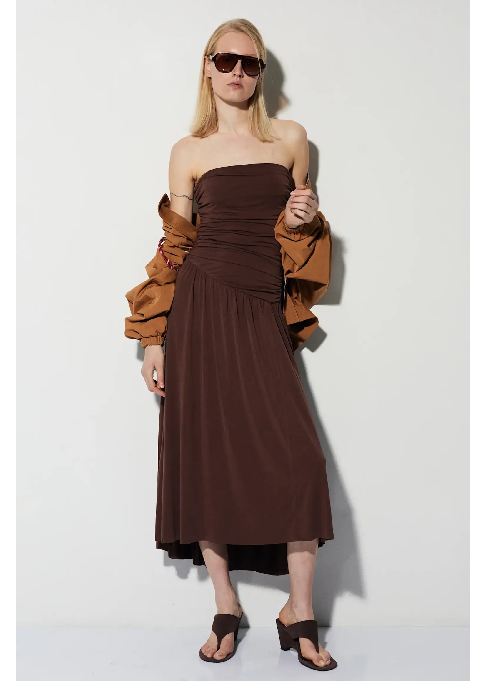 BSB BSB - Midi Jurk - Chocolade