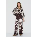 BSB BSB - Broek met Print - Chocolade