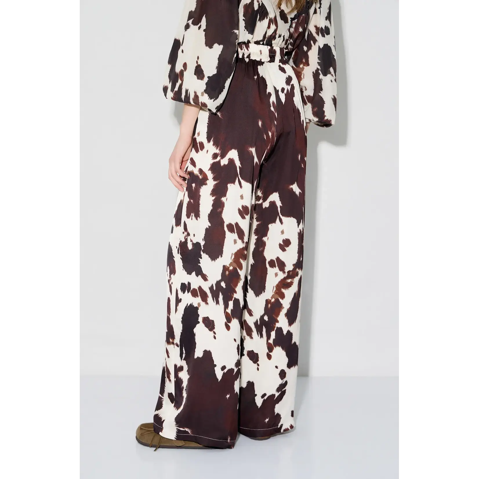 BSB BSB - Broek met Print - Chocolade