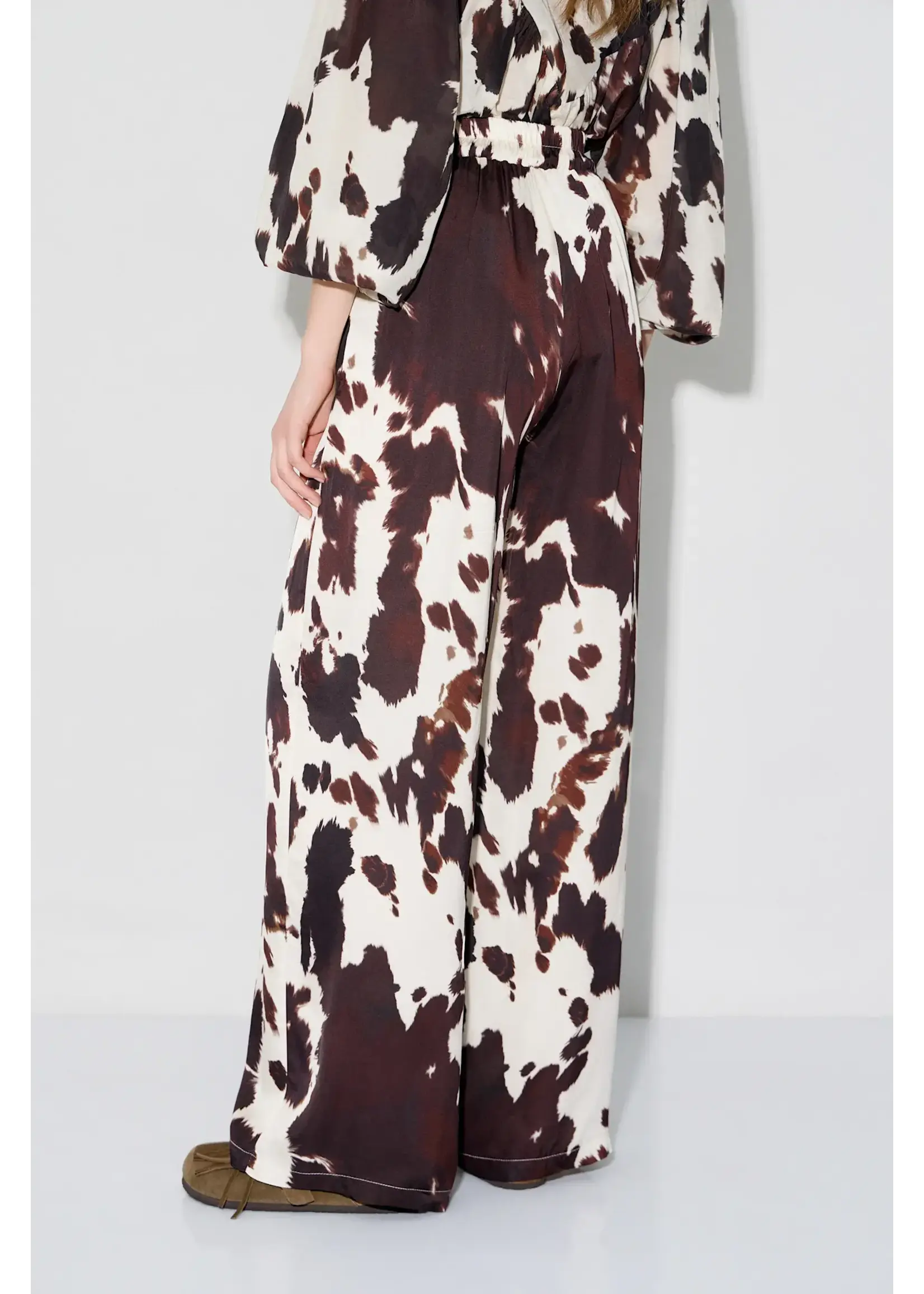 BSB BSB - Broek met Print - Chocolade