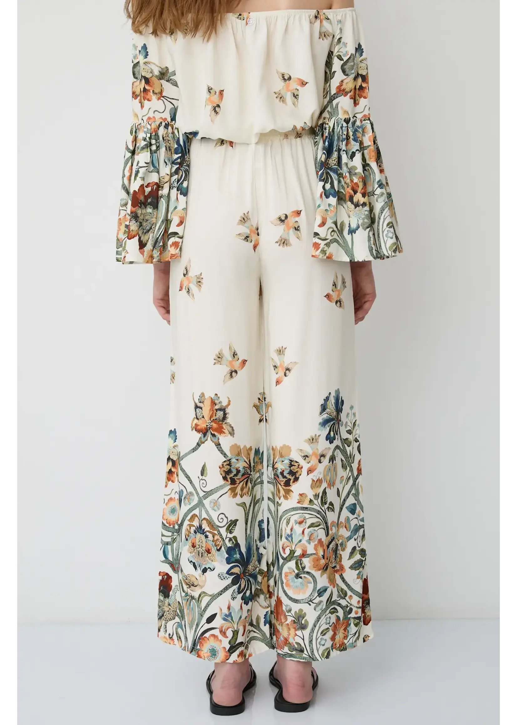 BSB BSB - Broek met Print - Ivoor