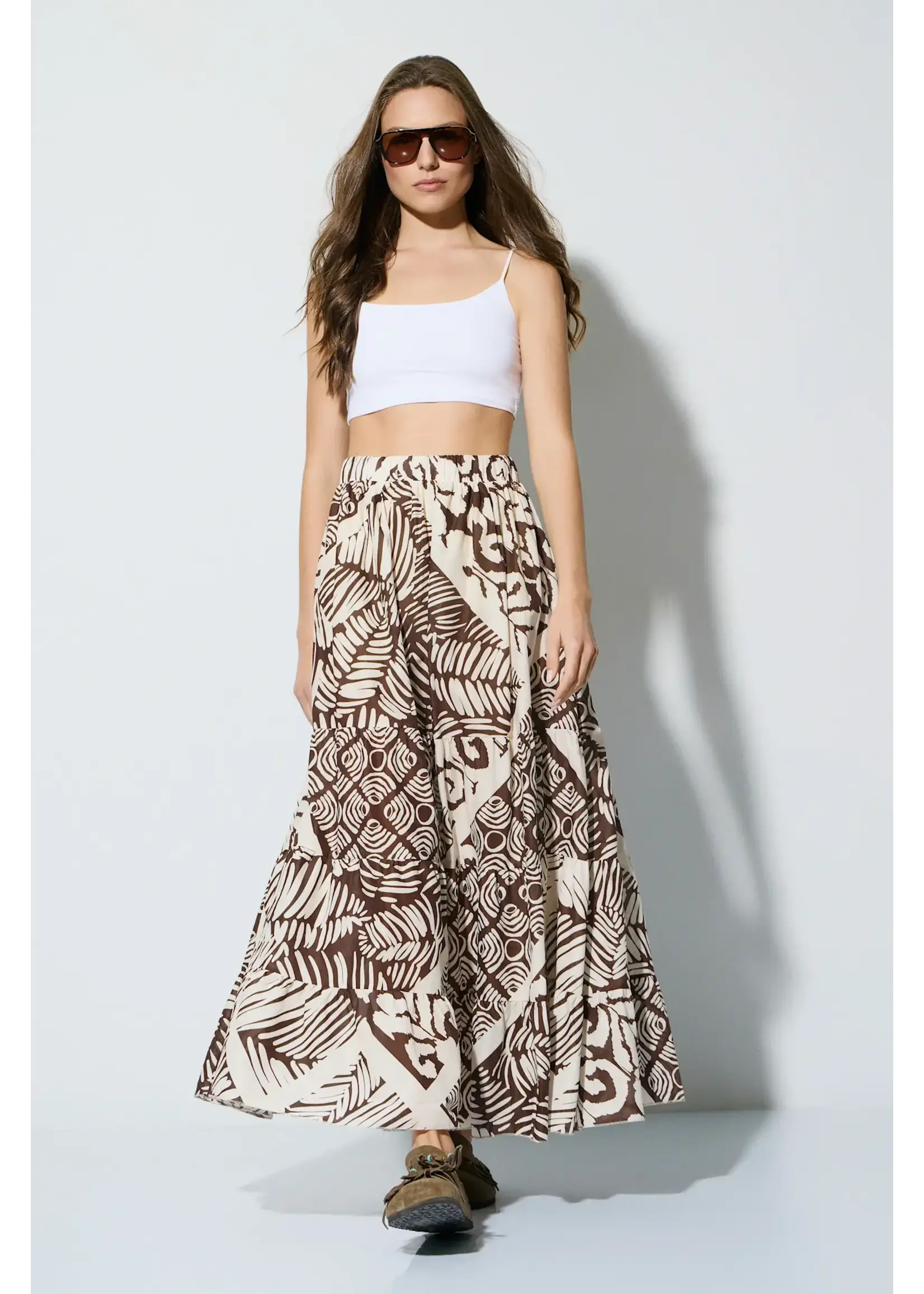 BSB BSB - Midi Rok - Chocolade