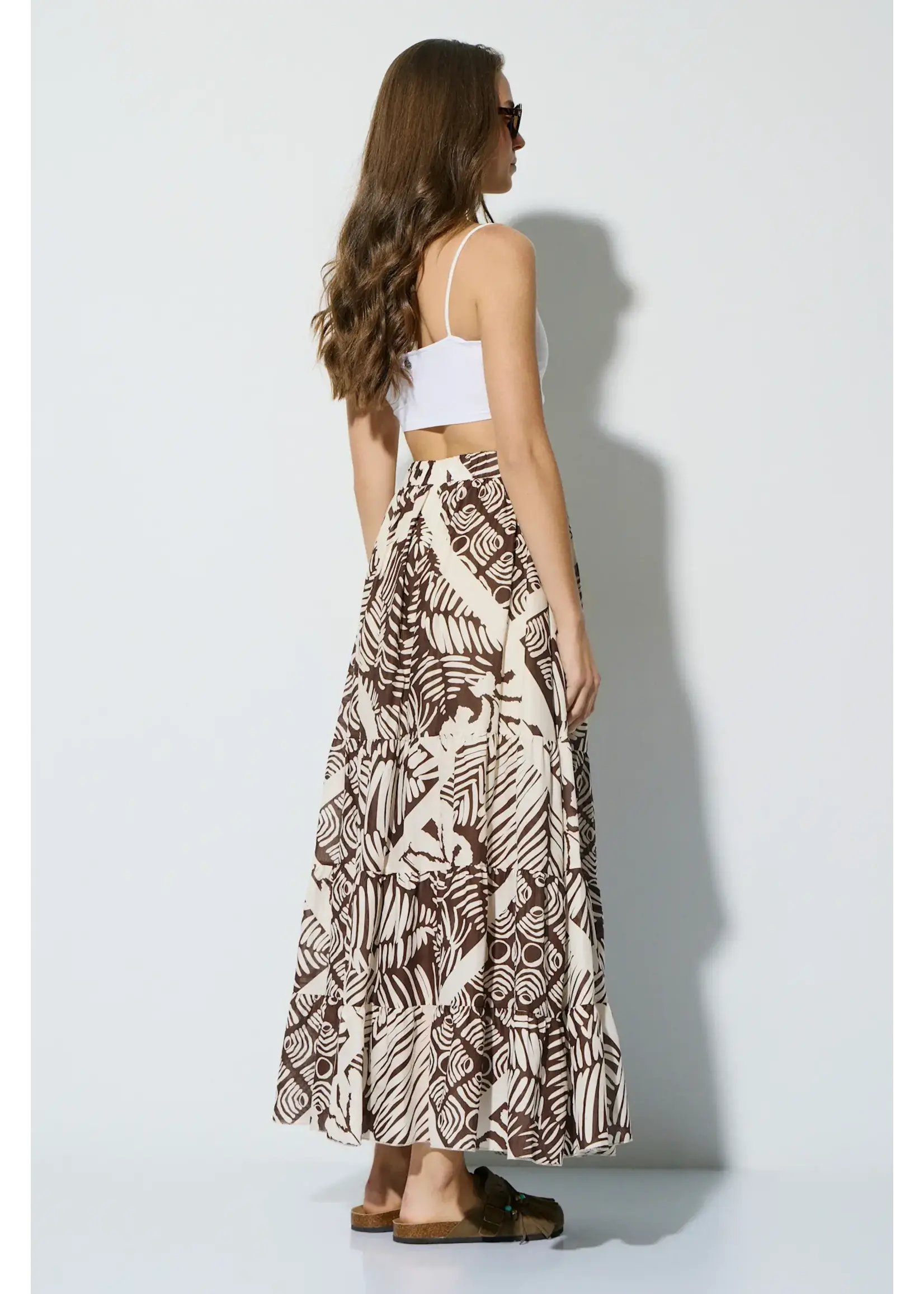 BSB BSB - Midi Rok - Chocolade