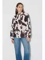 BSB BSB - Blouse met print - Chocolade