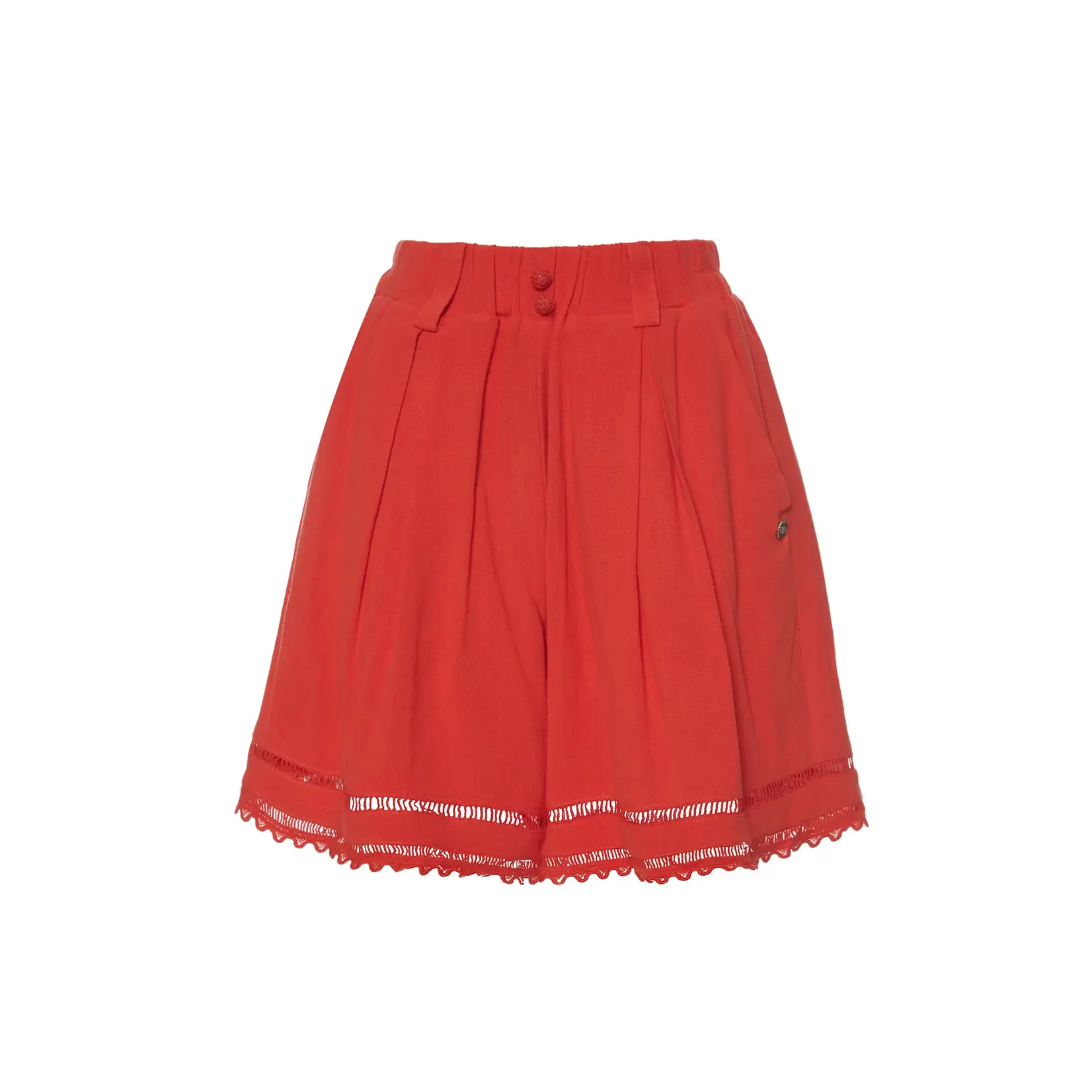 BSB BSB - Short met kant - Rood