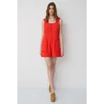 BSB BSB - Playsuit met kant - Rood