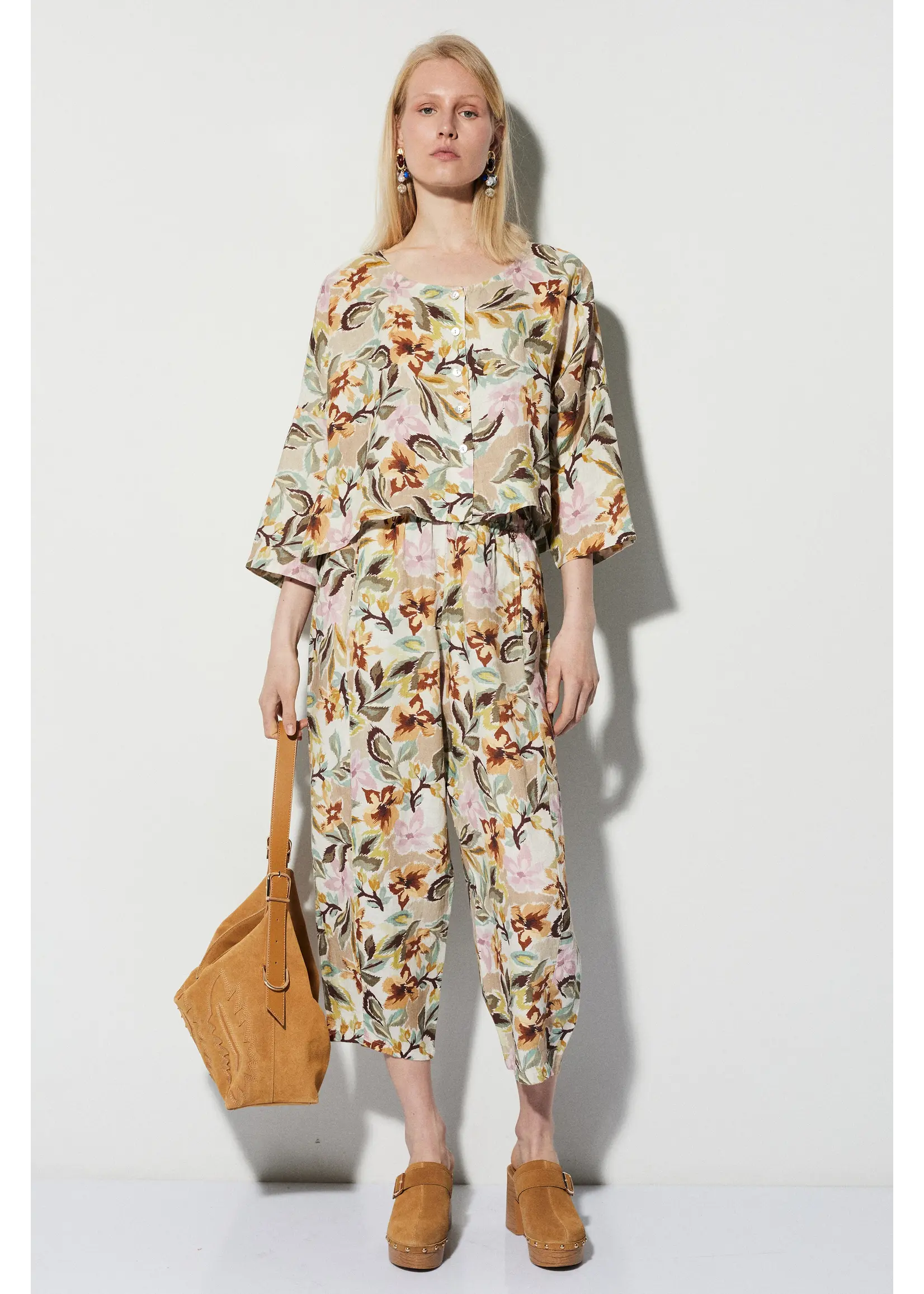 BSB BSB - Broek met Print - Zand