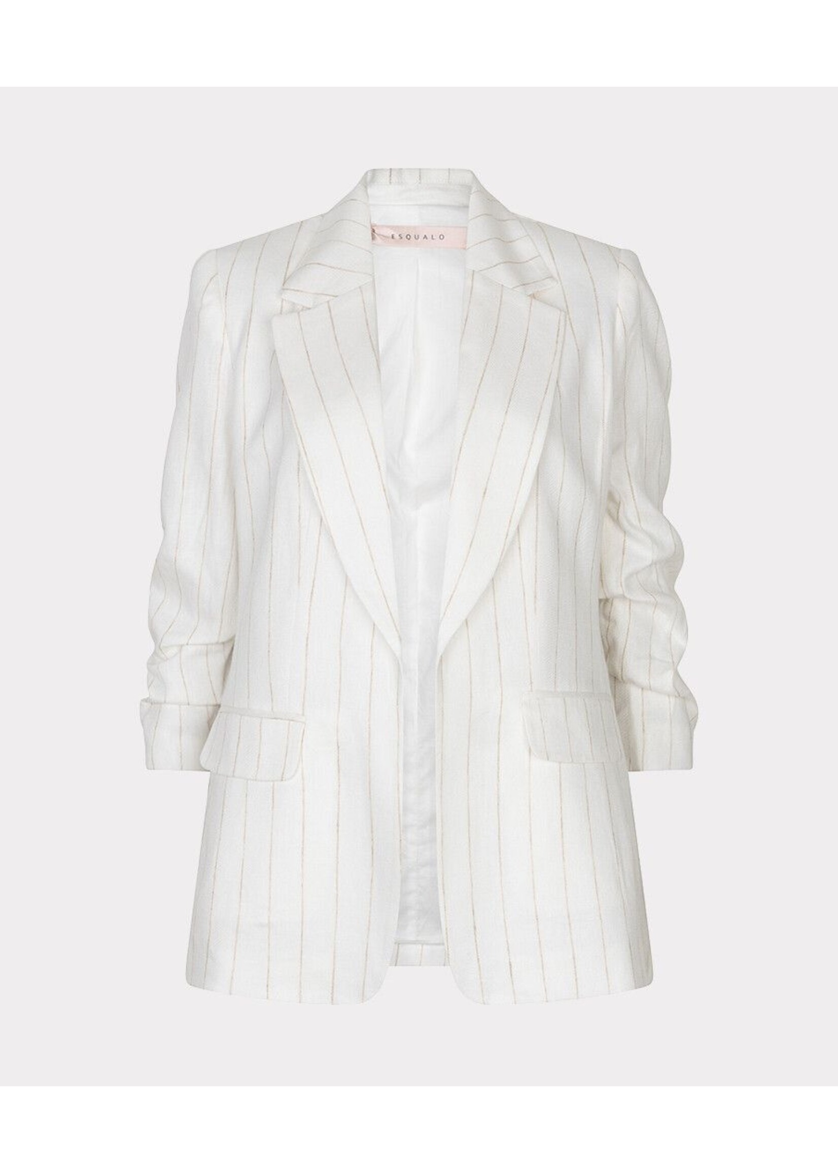 Esqualo Esqualo - Linnen Blazer - Off White/Sand