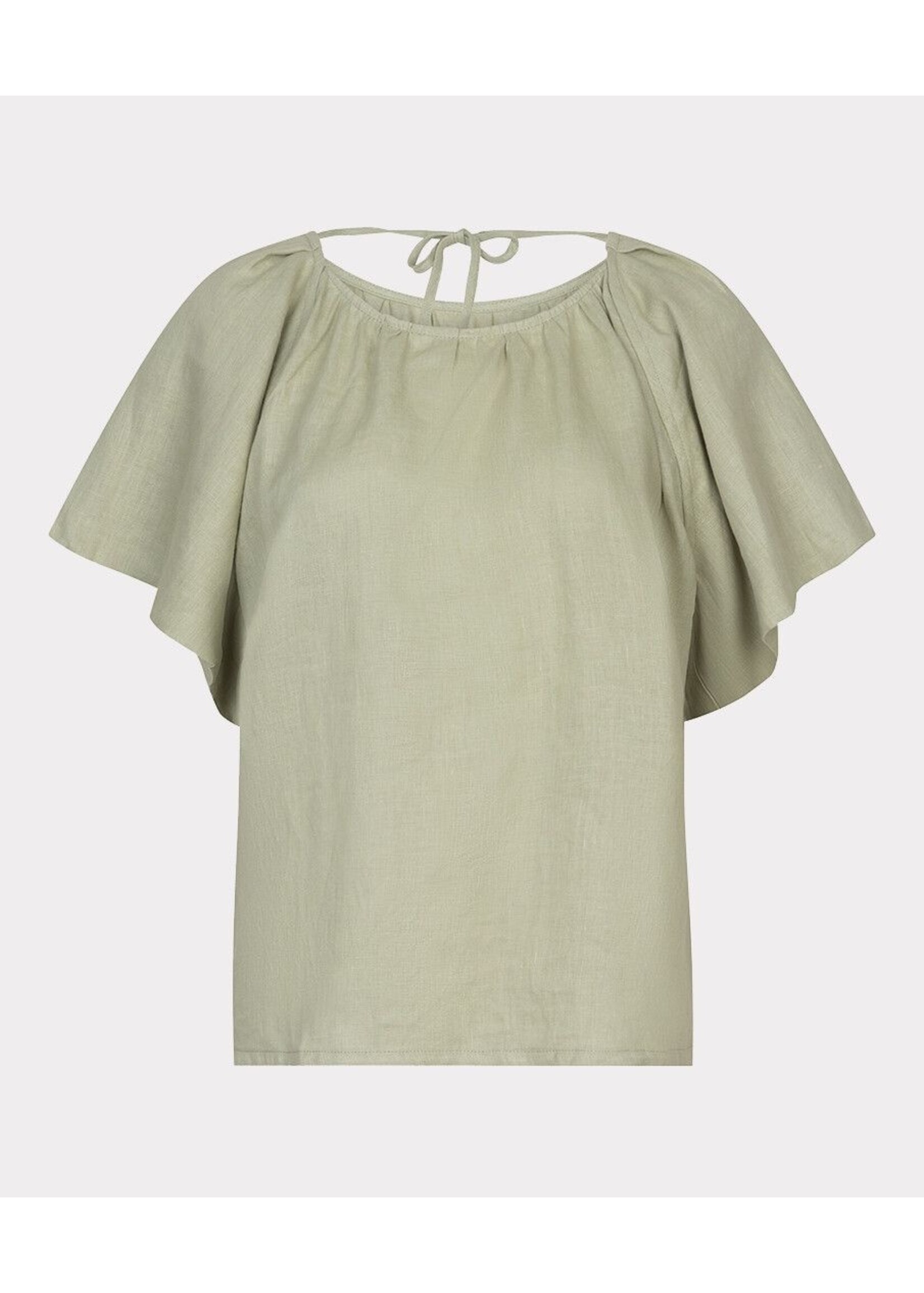 Esqualo Esqualo - Linnen Blouse - Soft Green