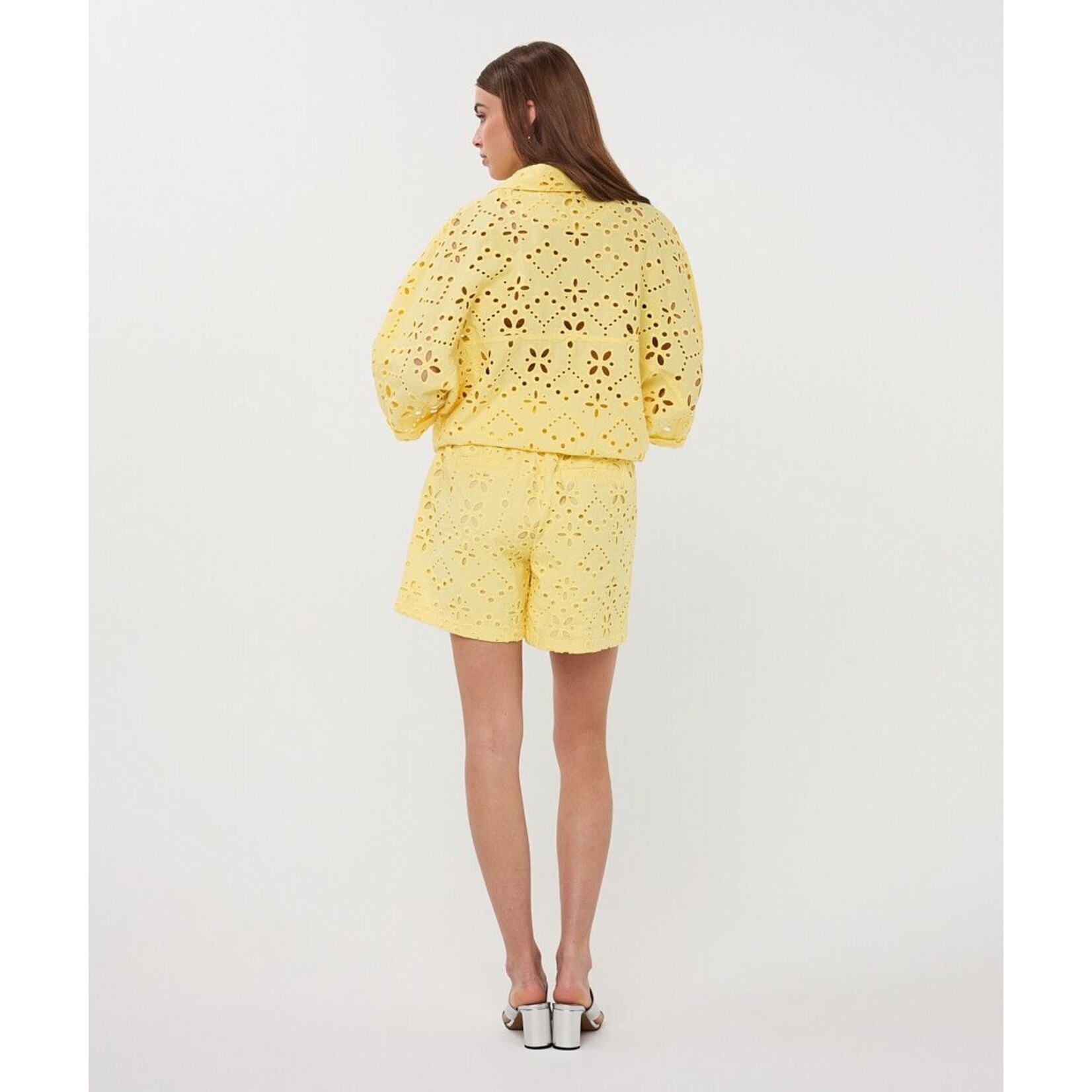 Esqualo Esqualo - Broderie Jacket - Lemon