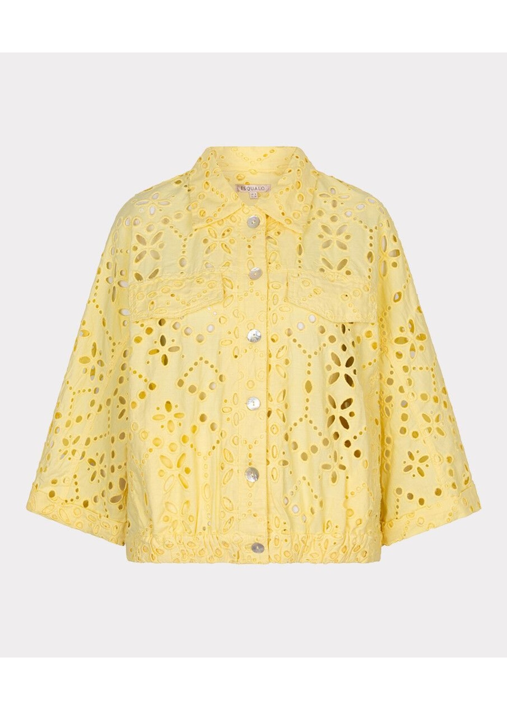 Esqualo Esqualo - Broderie Jacket - Lemon