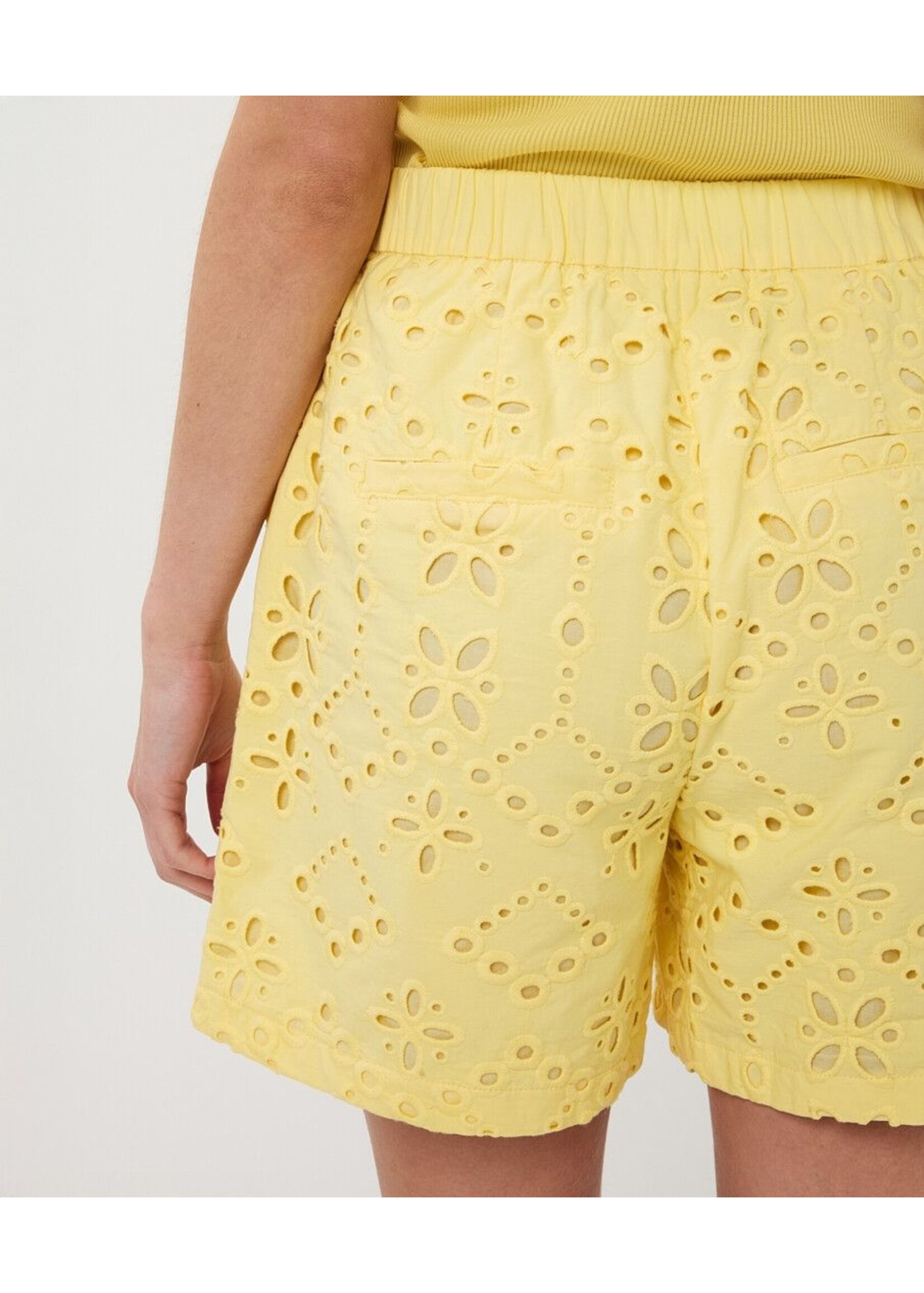 Esqualo Esqualo - Broderie Short - Lemon