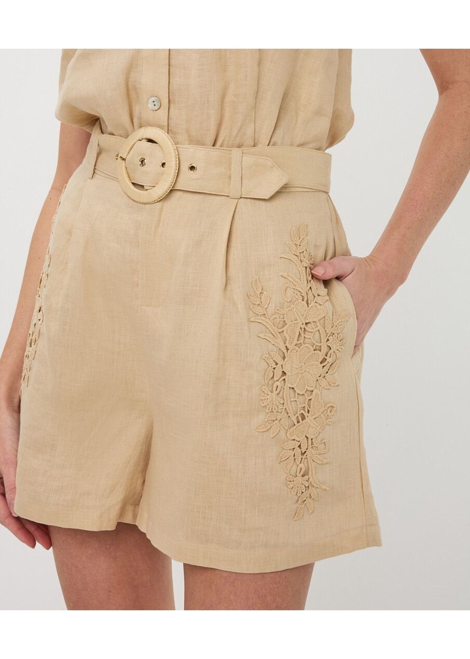 Esqualo Esqualo - Linnen Short - Verschillend kleuren verkrijgbaar