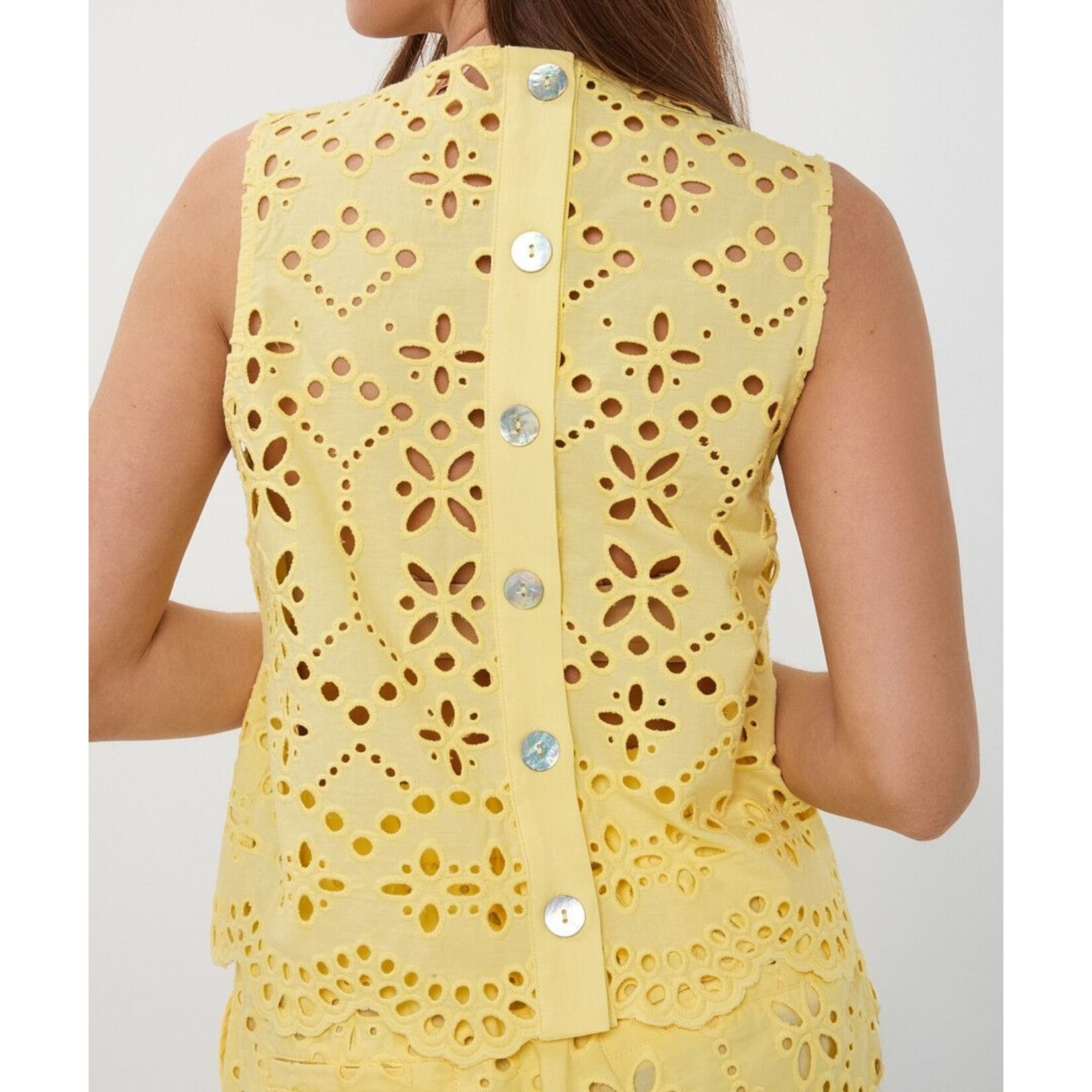 Esqualo Esqualo - Broderie Top - Lemon