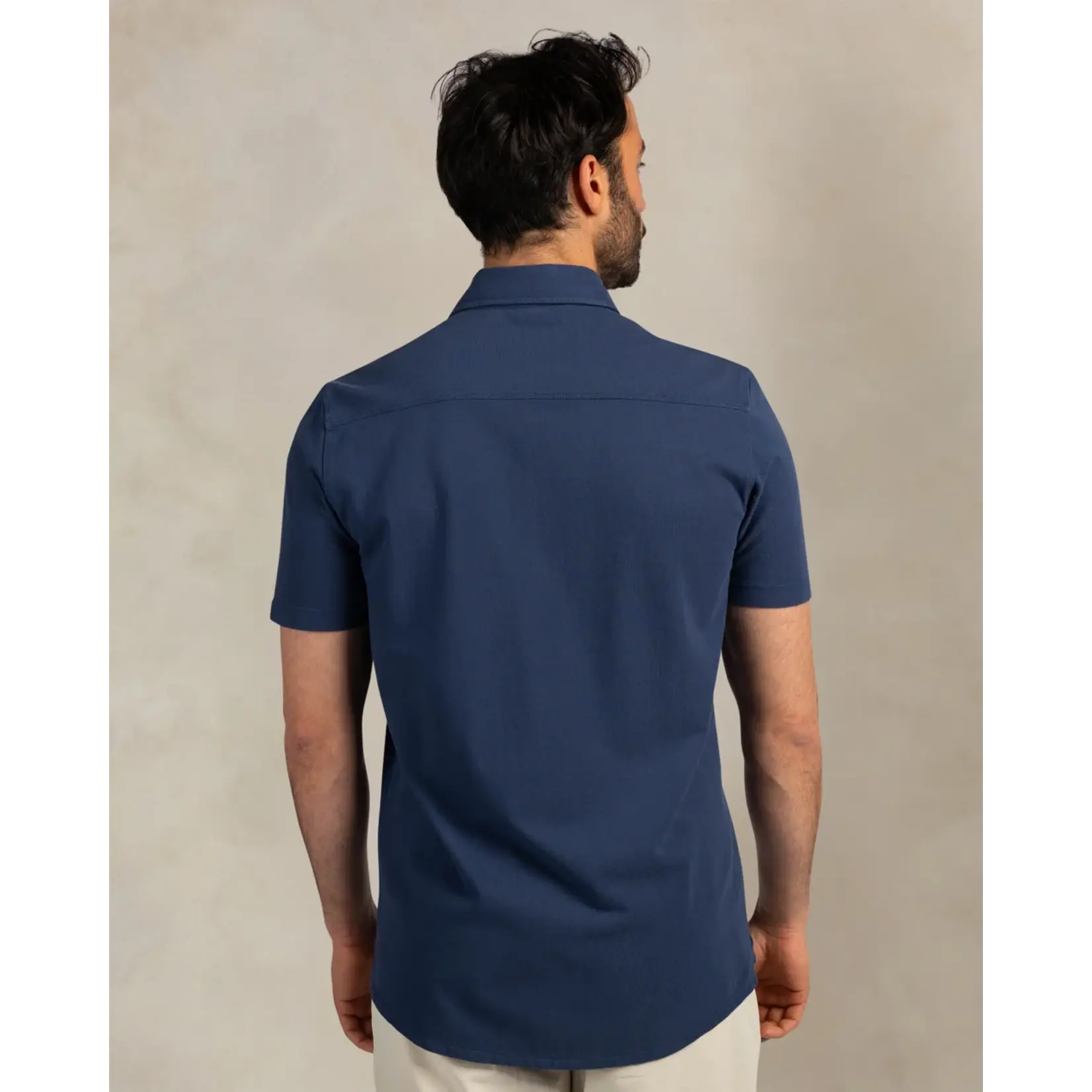 NZA NZA - Hemd Korte Mouw - Navy Sky