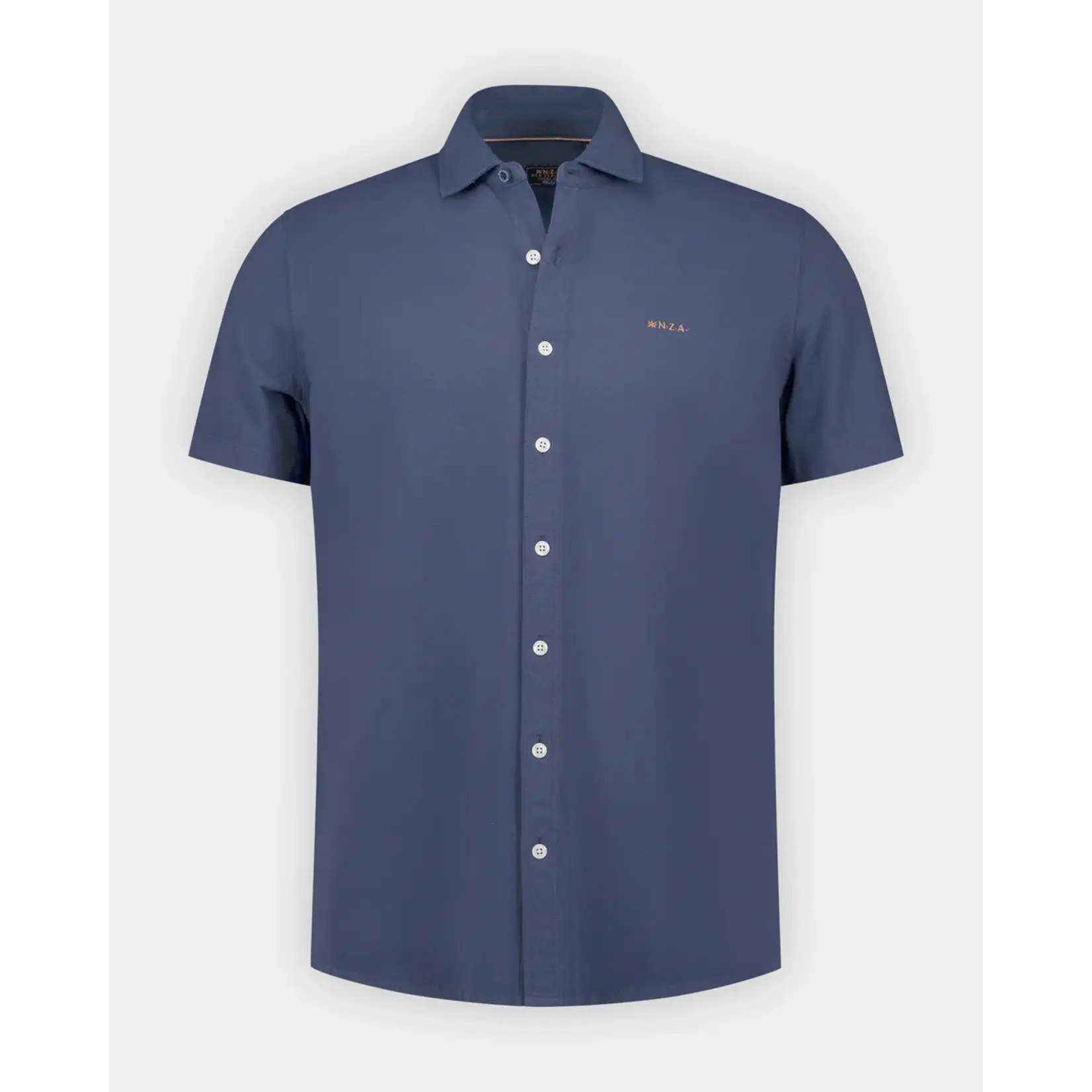 NZA NZA - Hemd Korte Mouw - Navy Sky